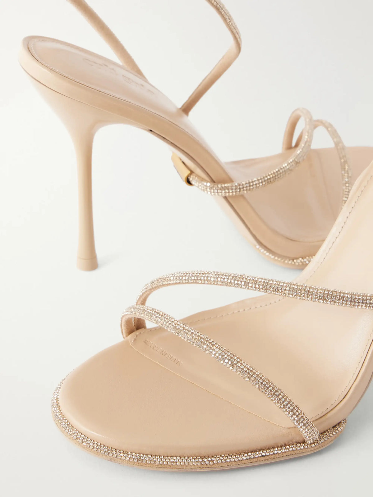 Cult Gaia Candace 105 Crystal-embellished Leather Sandals