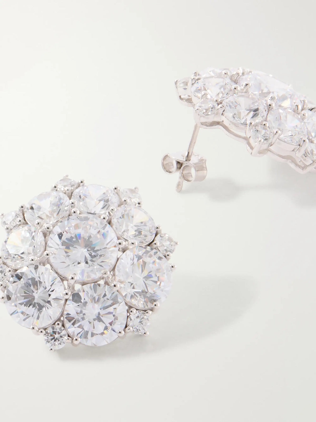 Completedworks The Many‐headed Hydra Rhodium-plated Recycled Sterling Silver Zirconia Earrings
