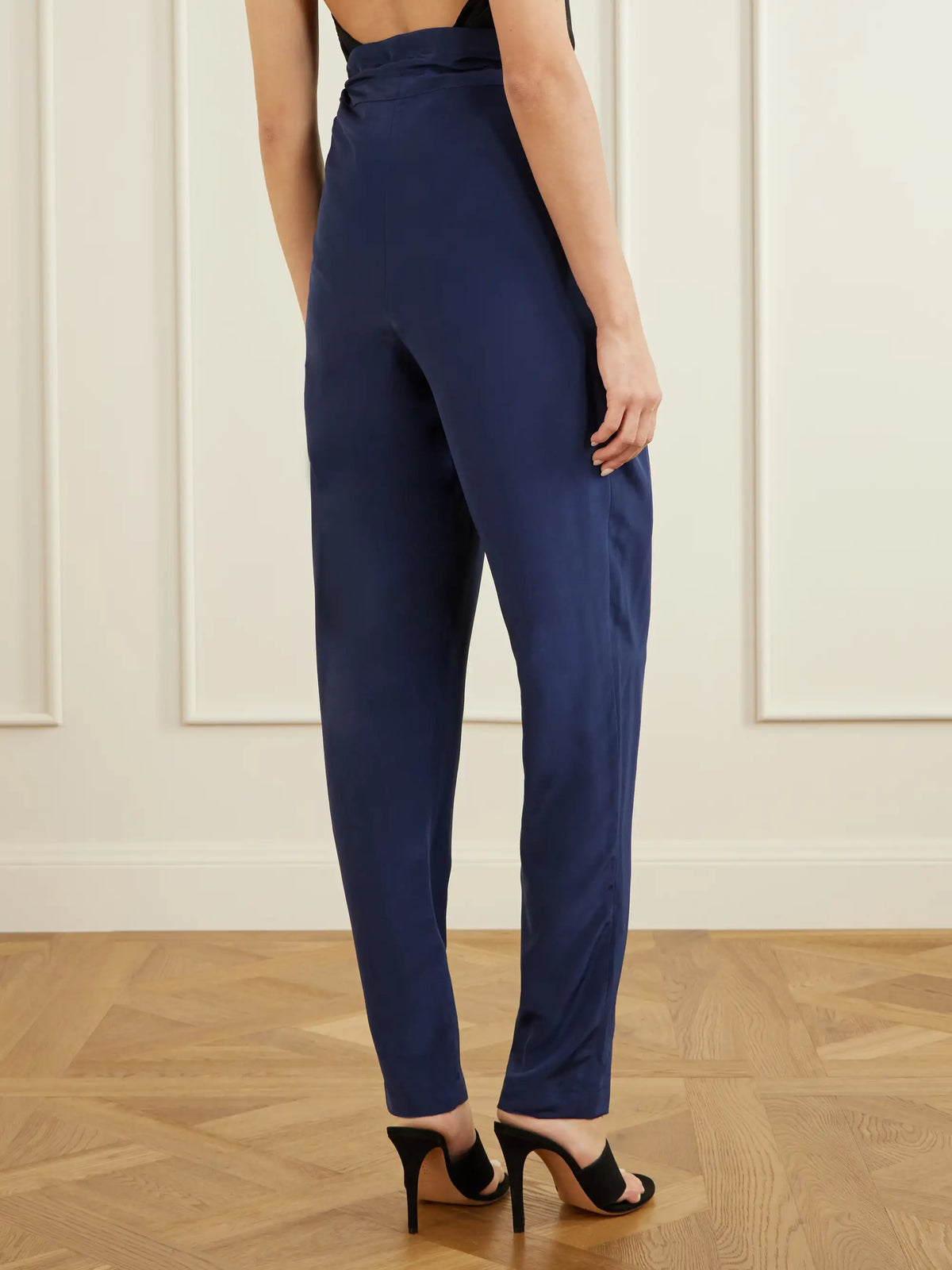 The Vardar Silk-blend Straight-leg Pants