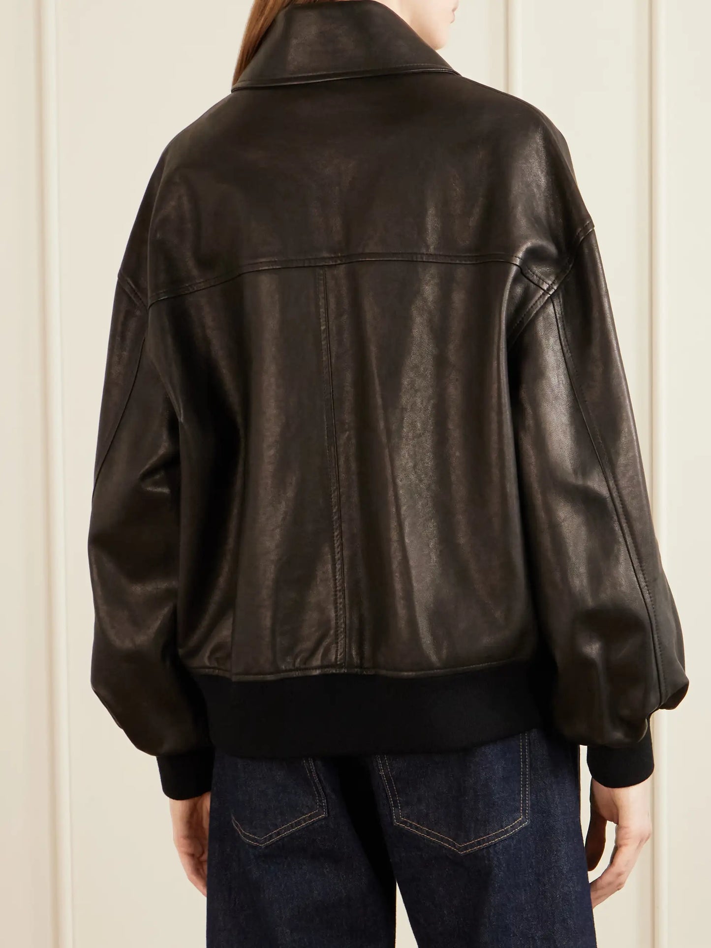 Shelman Leather Bomber Jacket