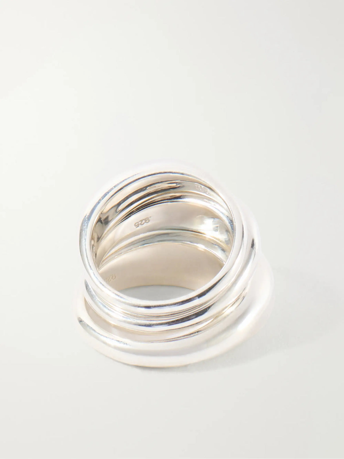 Set Of Three Sterling Silver Rings