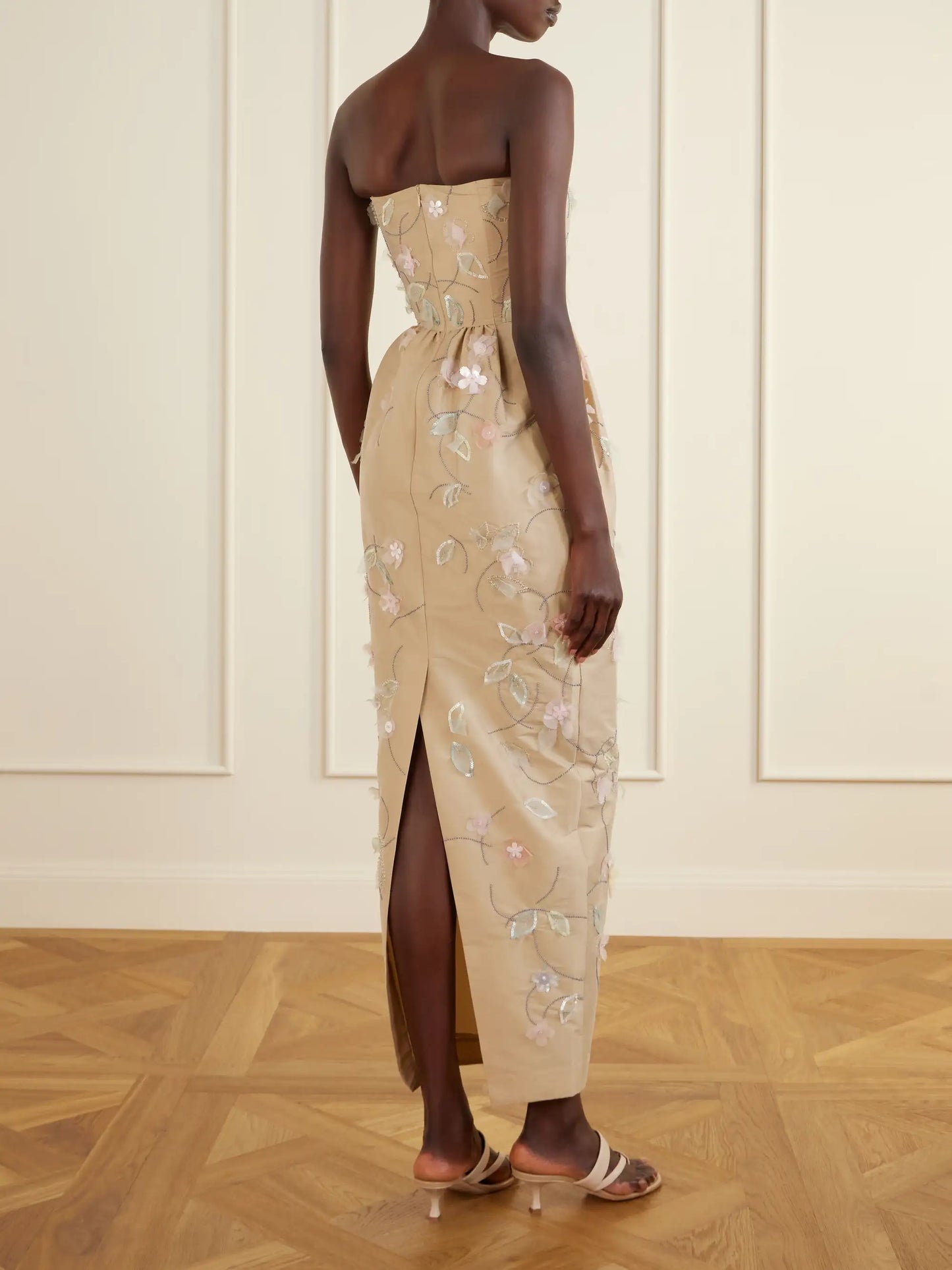 Lena Embellished Taffeta Gown