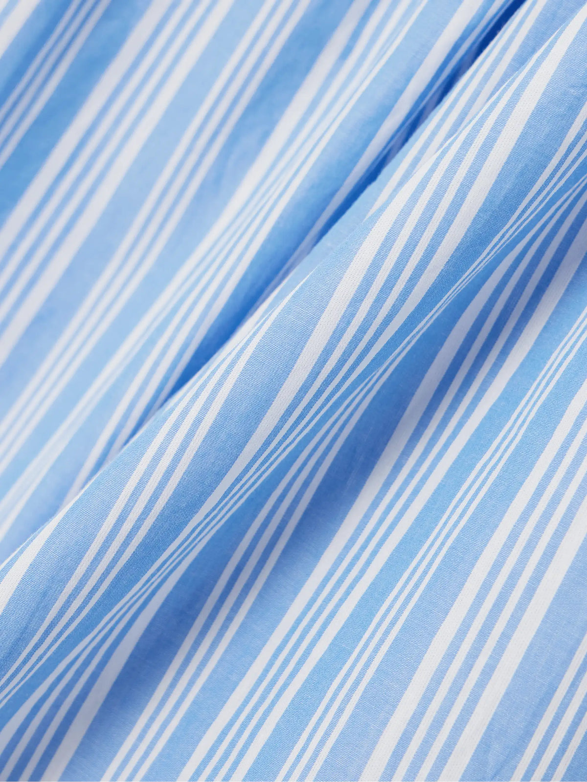DÔEN Marceline Tiered Striped Organic Cotton Midi Skirt