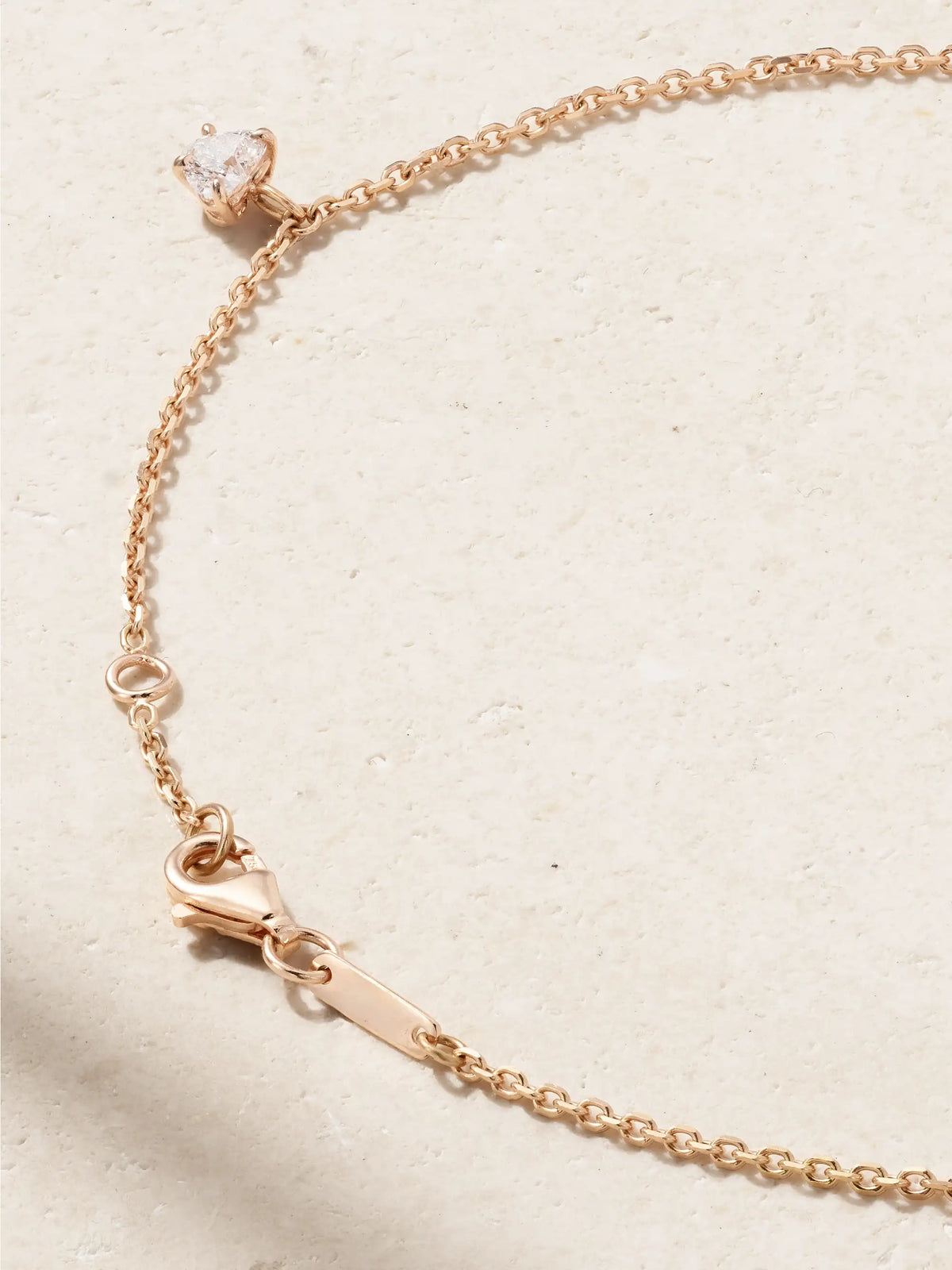 18-karat Rose Gold Diamond Anklet