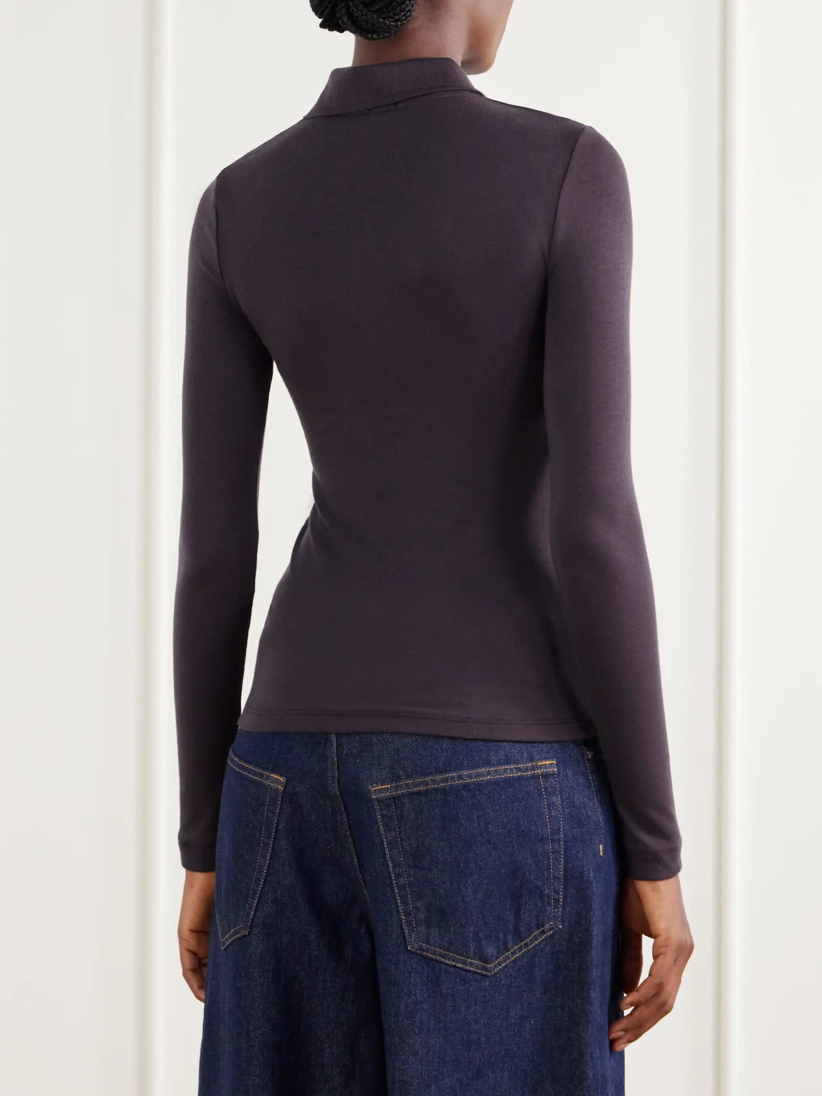 AGOLDE Amos Stretch-lyocell Polo Shirt