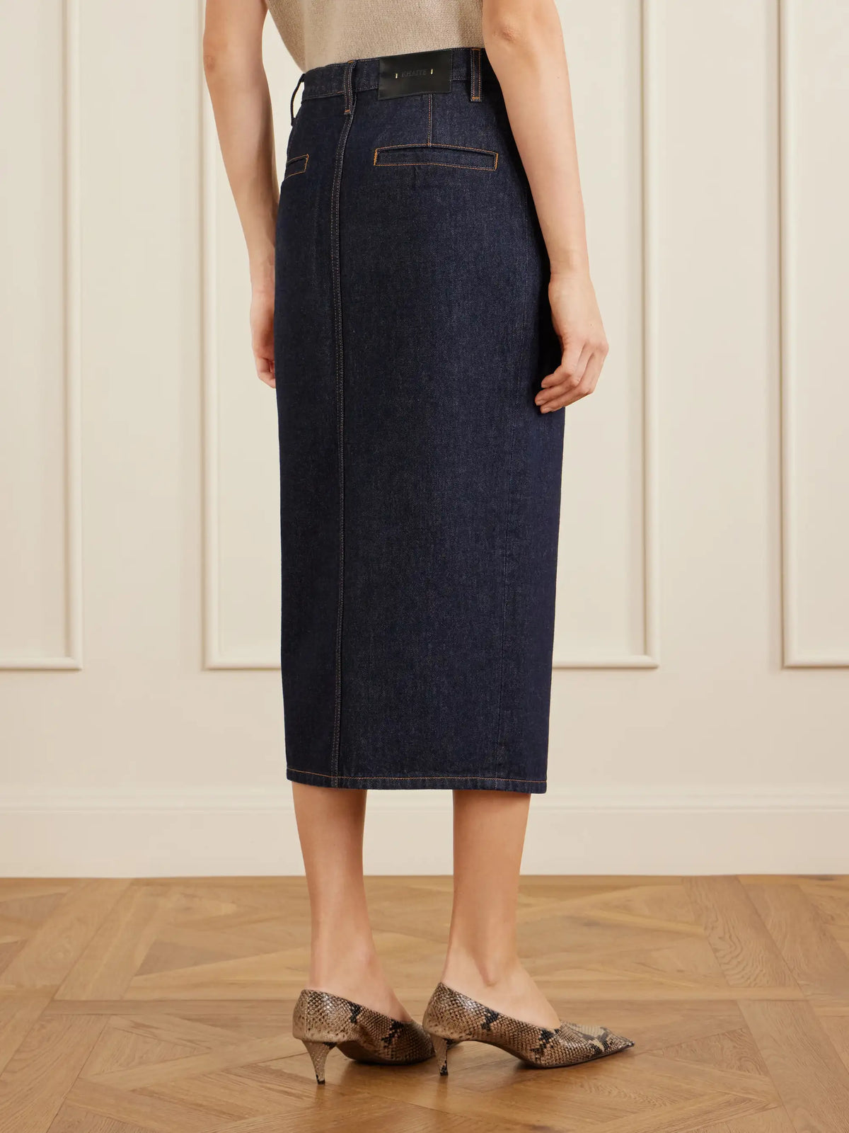 Anden Denim Midi Skirt