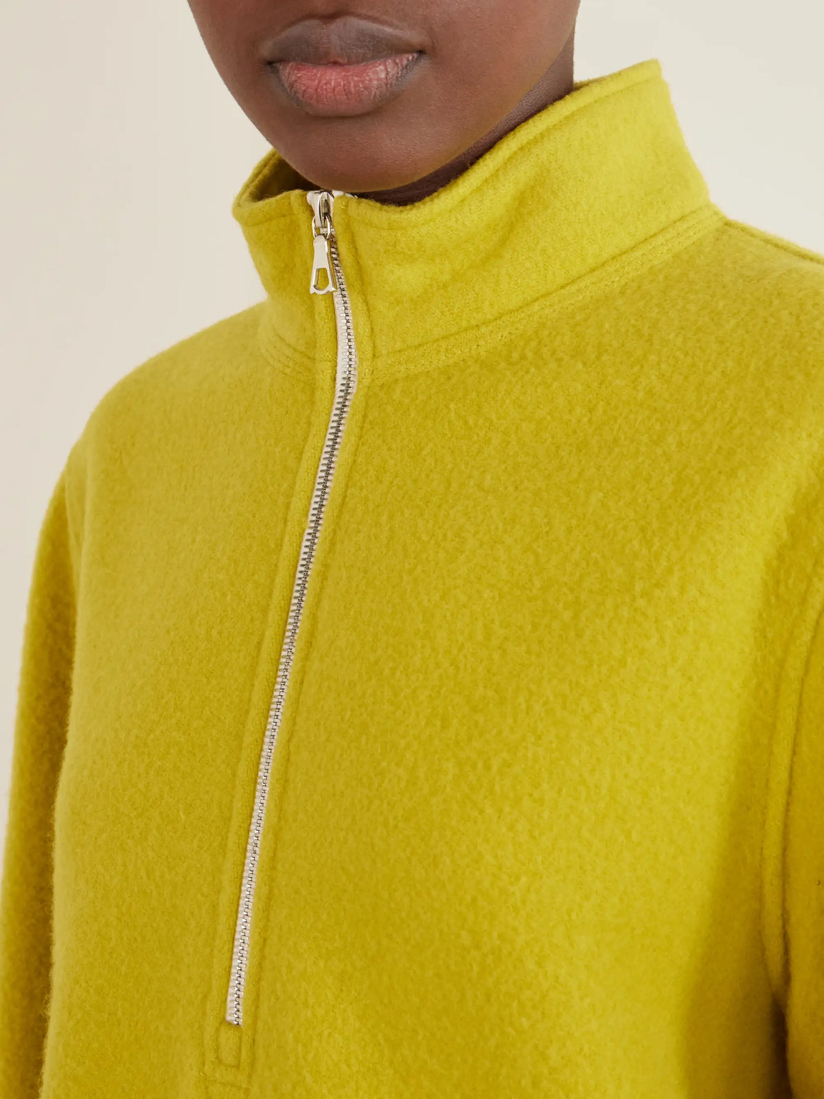 RIER City Virgin Wool-fleece Half-zip Sweater