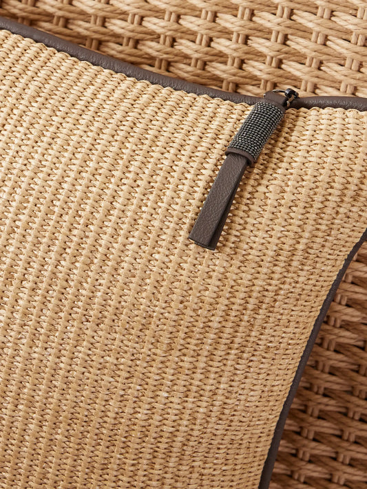 Raffia-effect Cushion