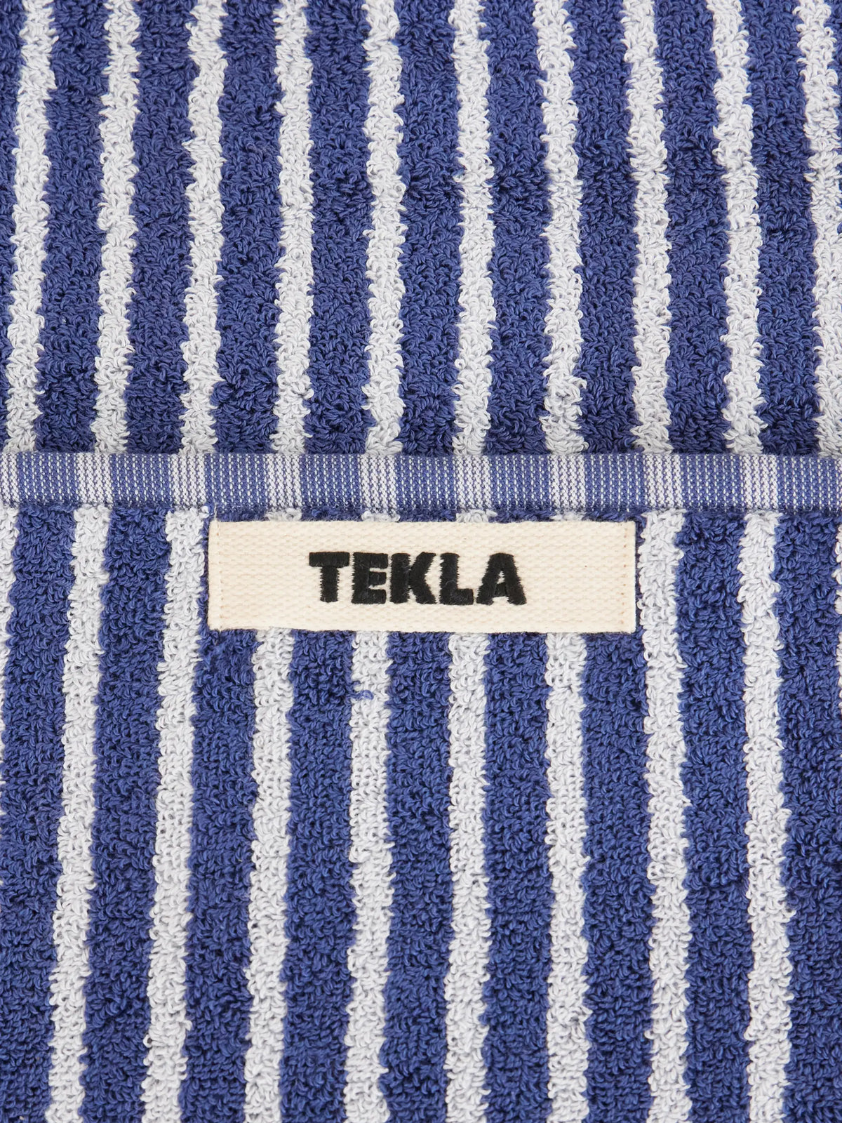 Set Of Three Striped Organic Cotton-terry Towels