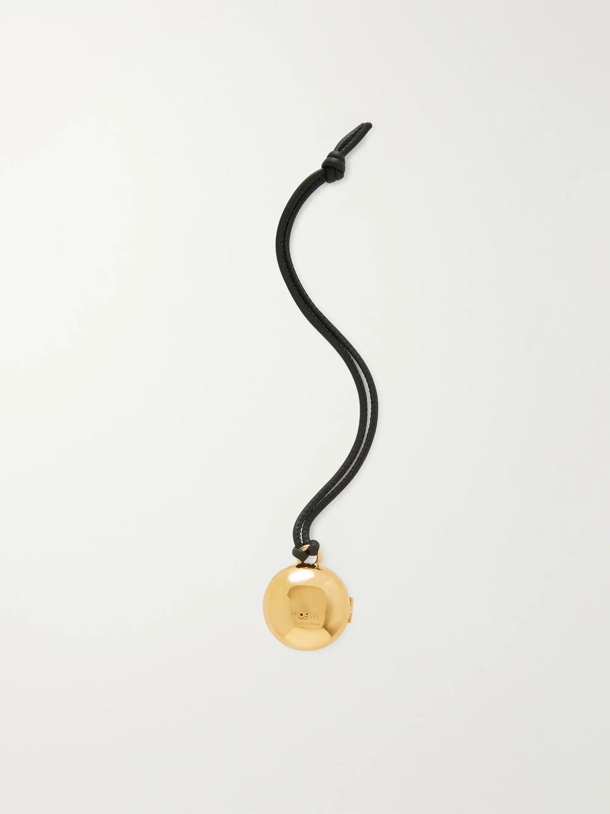 Anagram Pebble Gold-tone And Leather Bag Charm