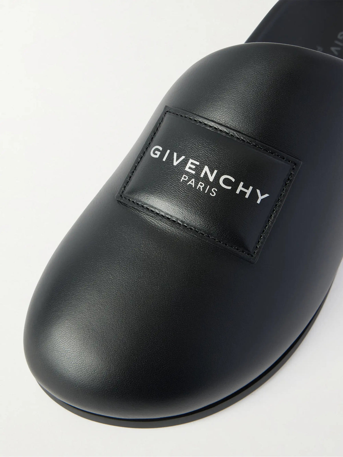 Puffy Leather Slip-ons