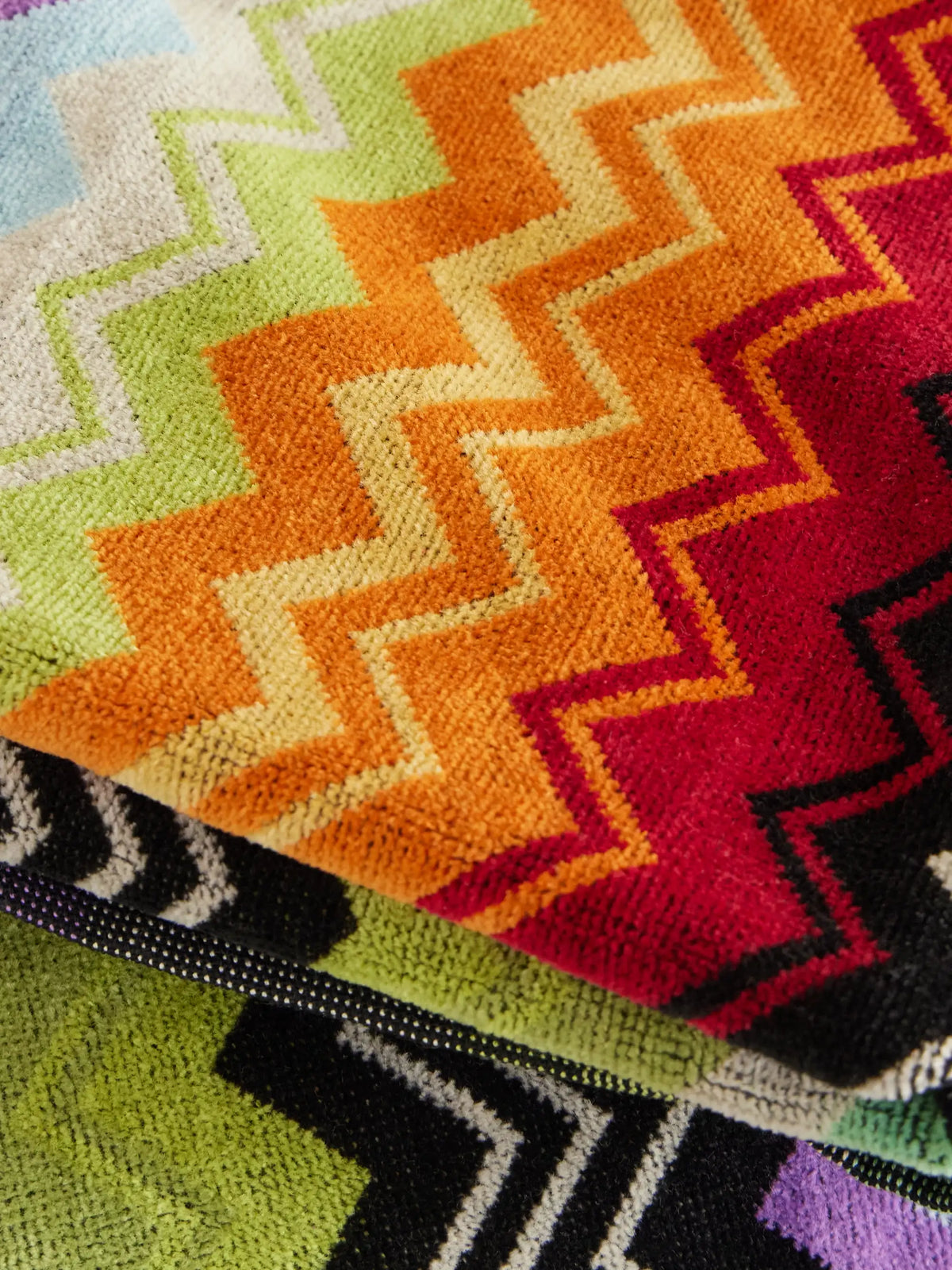 Giacomo Set Of Five Striped Jacquard-knit Cotton-terry Towels