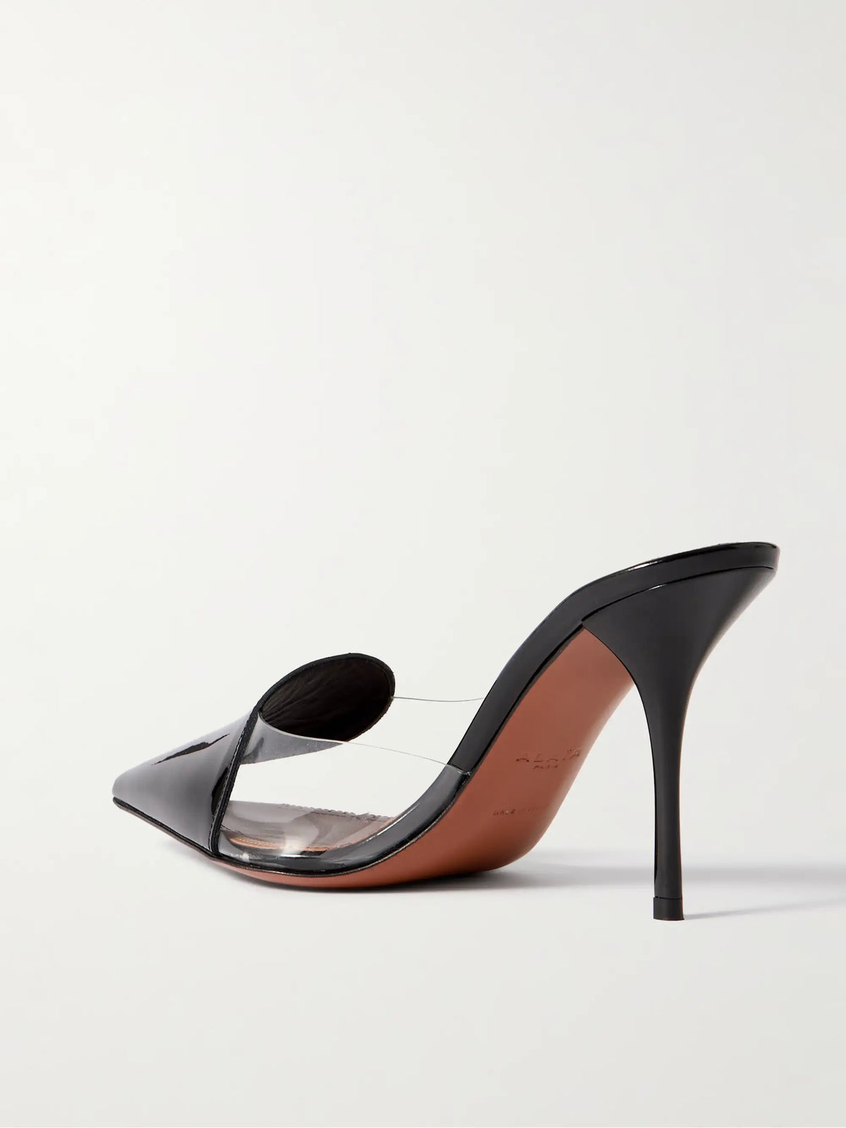 90 Pvc And Patent-leather Mules