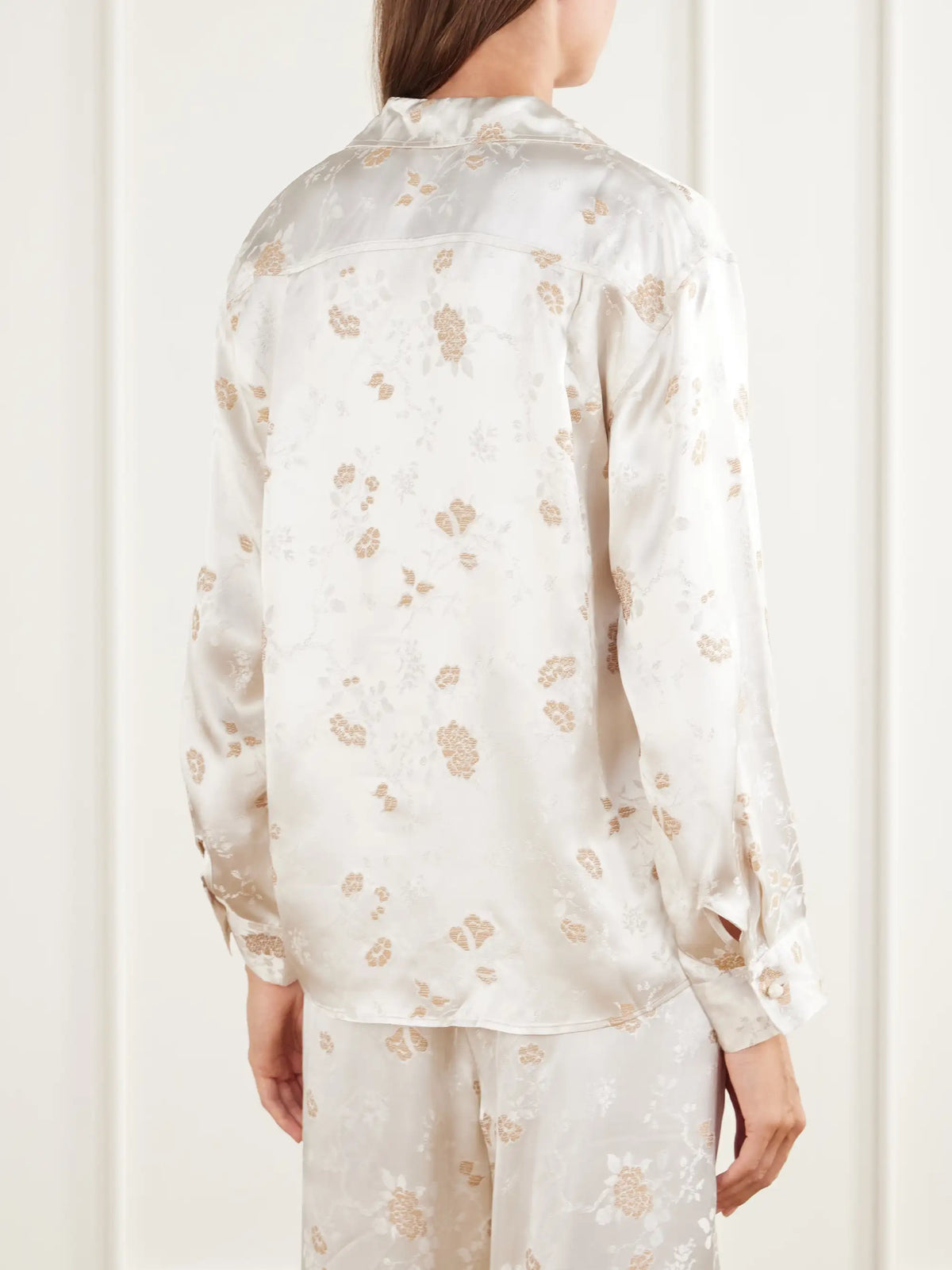 DÔEN Maurise Floral-jacquard Shirt