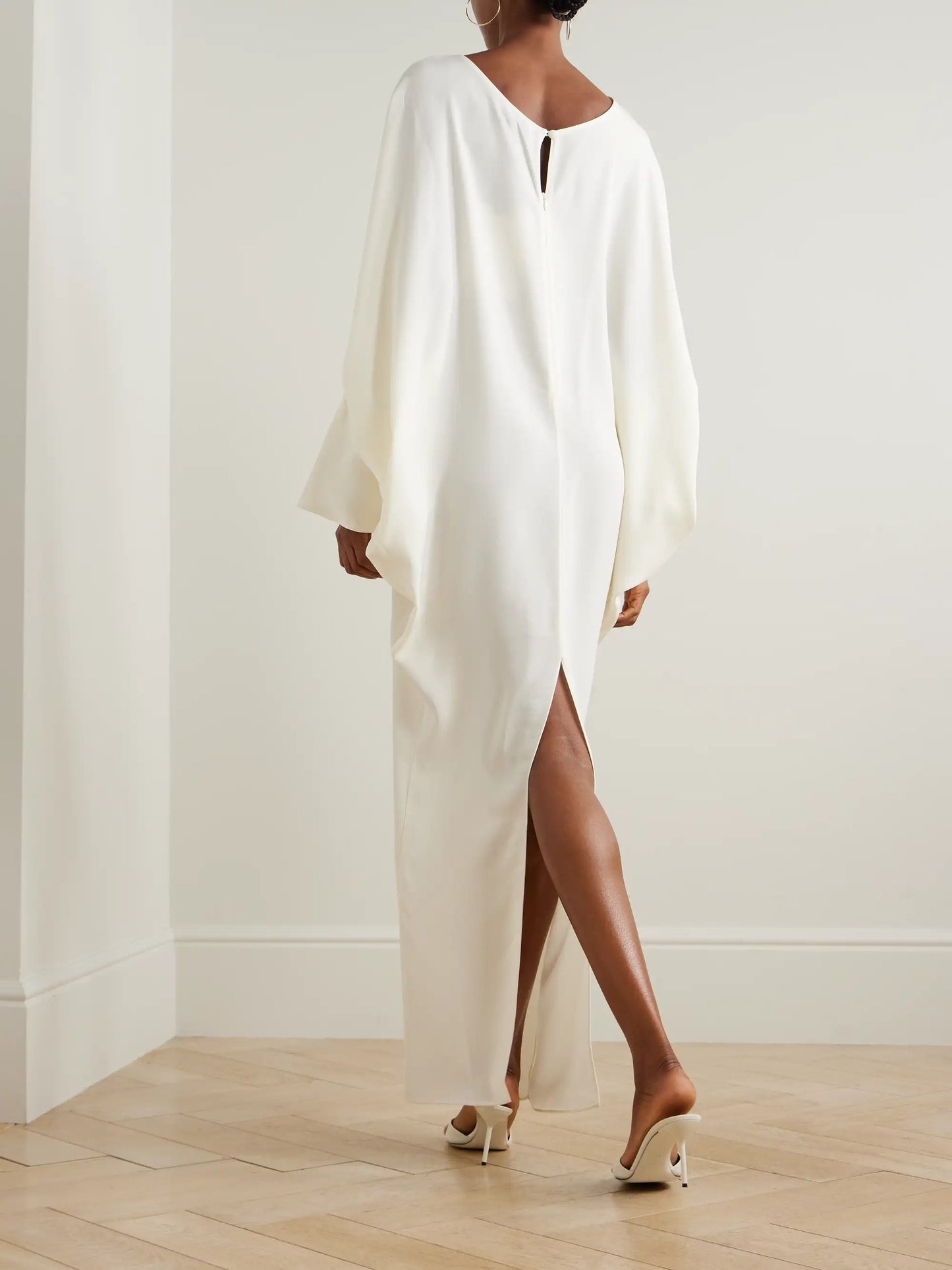 Truman Draped Crepe Gown