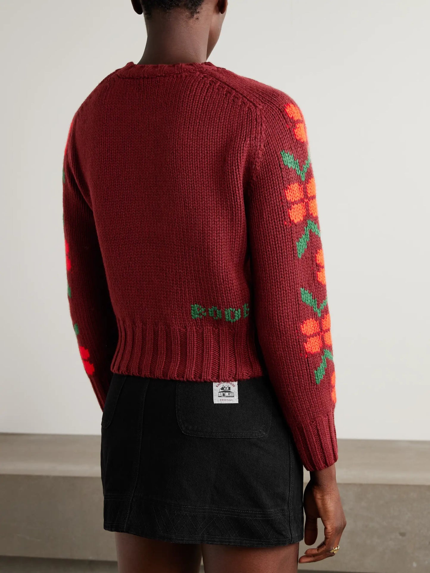Intarsia-knit Wool Sweater