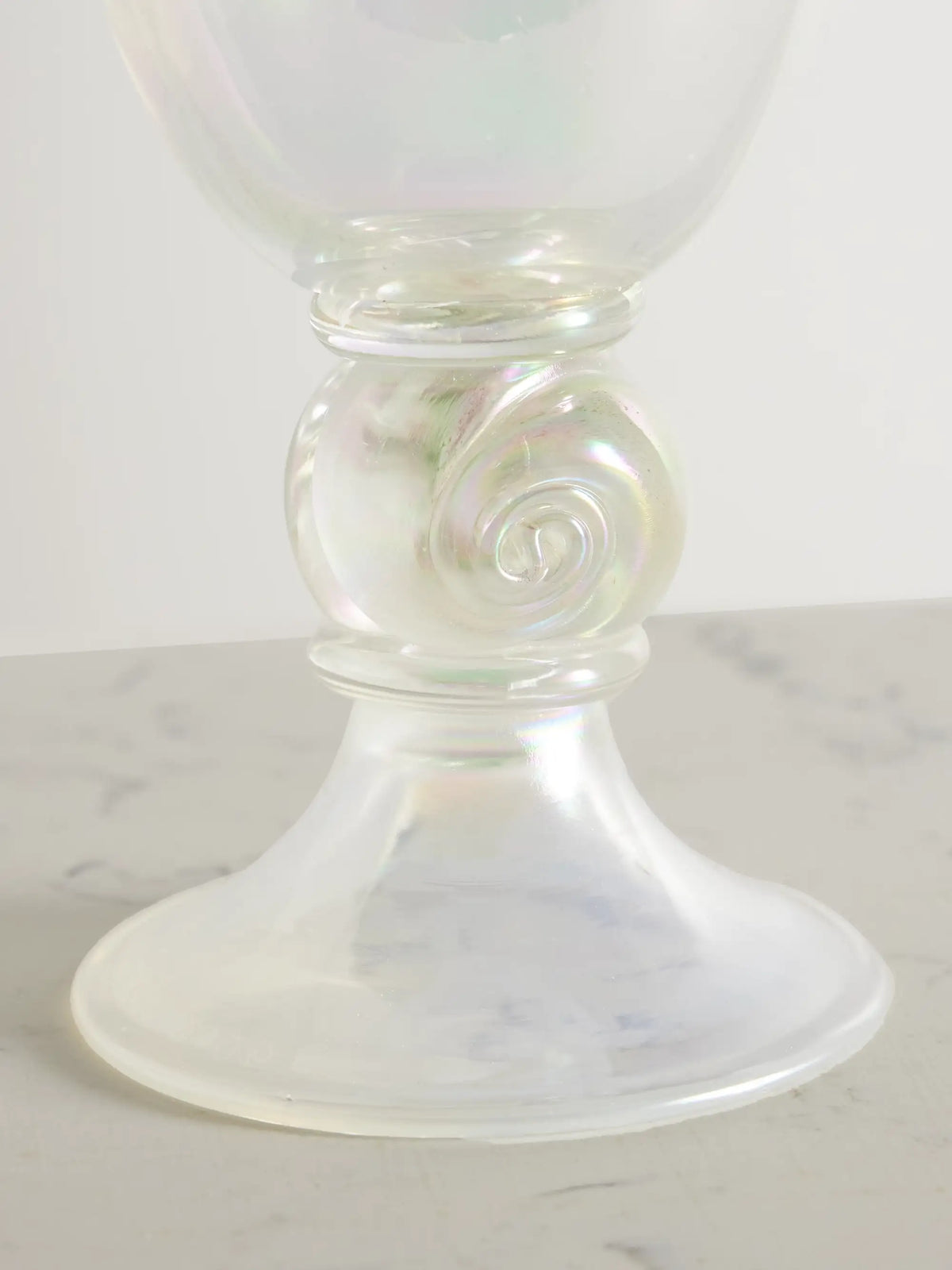 Petit Escargot Iridescent Murano Glass Vase