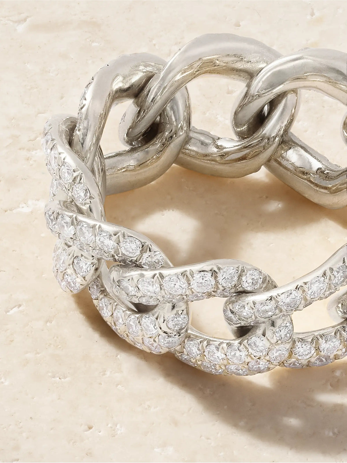 Essential Link 18-karat White Gold Diamond Ring