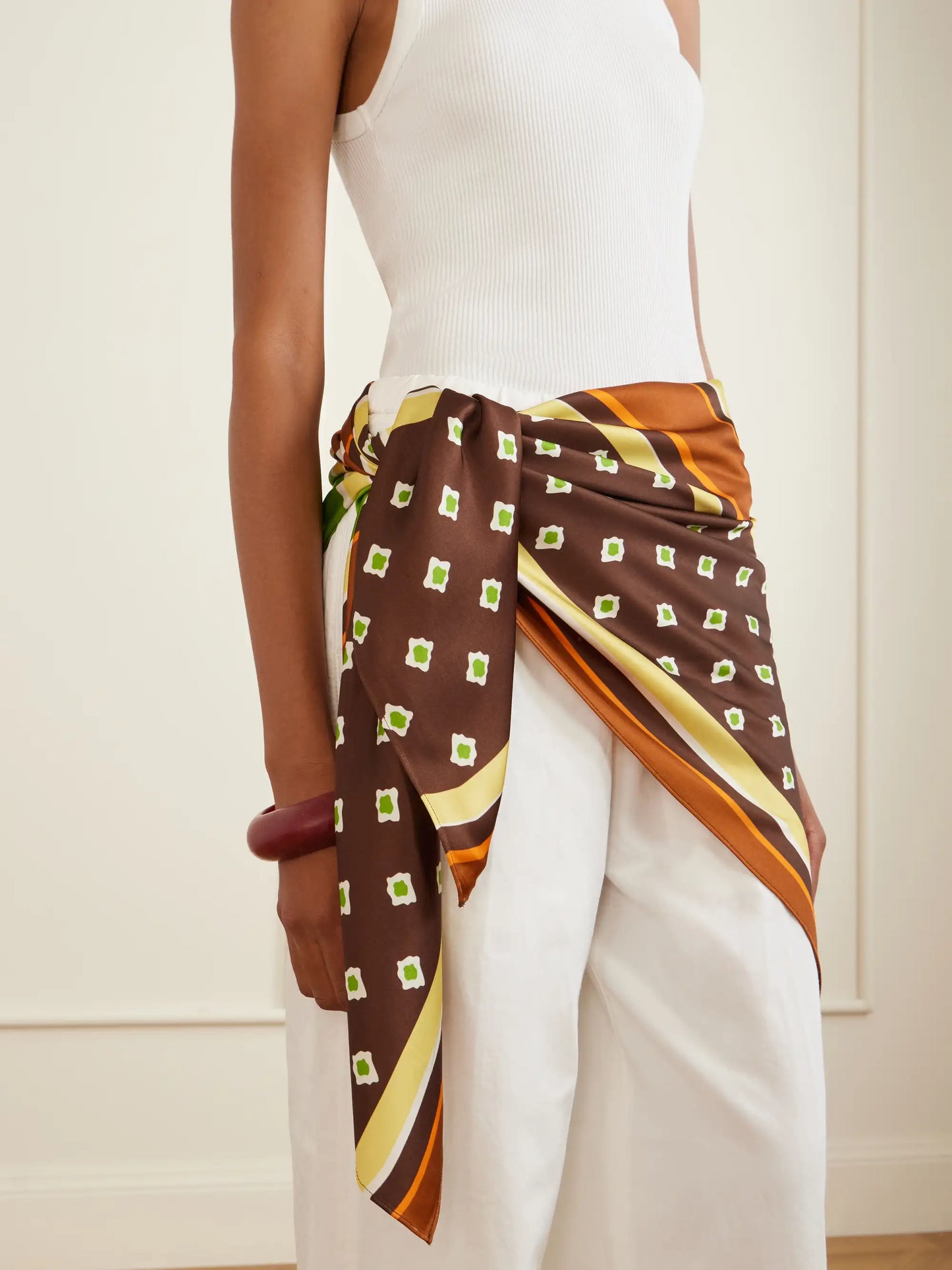 Soleil Satin Waist Scarf