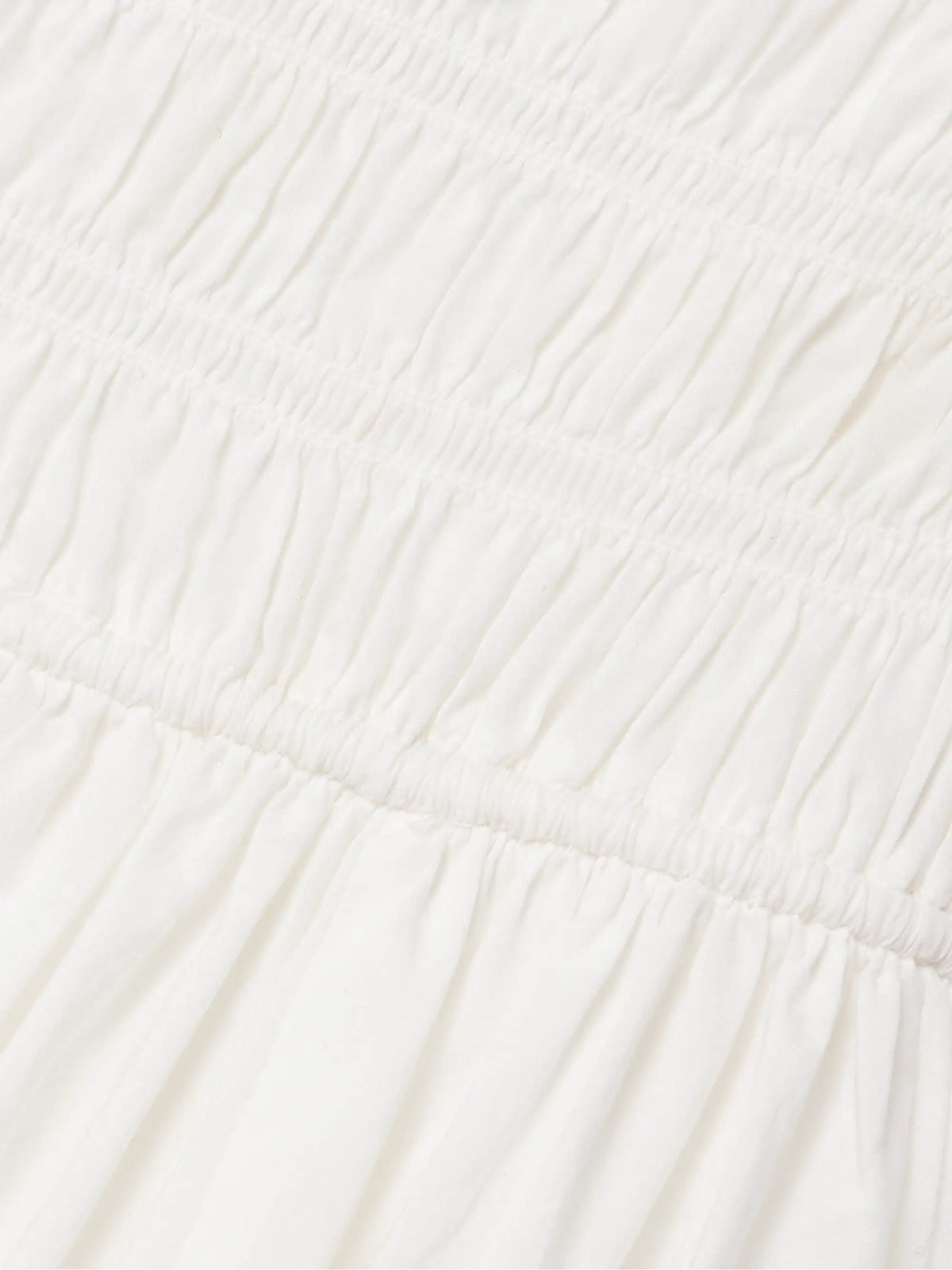 Emmaretta Tie-detailed Shirred Cotton-voile Midi Dress