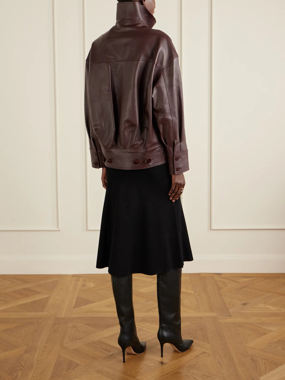 Galvan Paneled Leather Jacket
