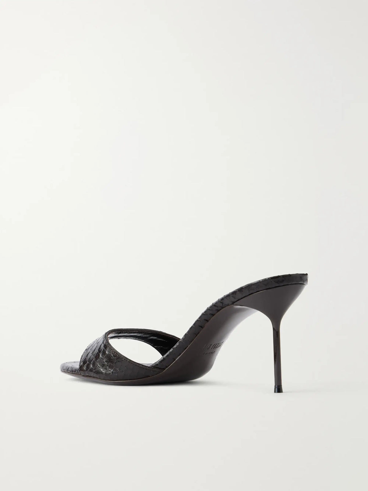 Paris Texas Lidia 70 Snake-effect Leather Sandals