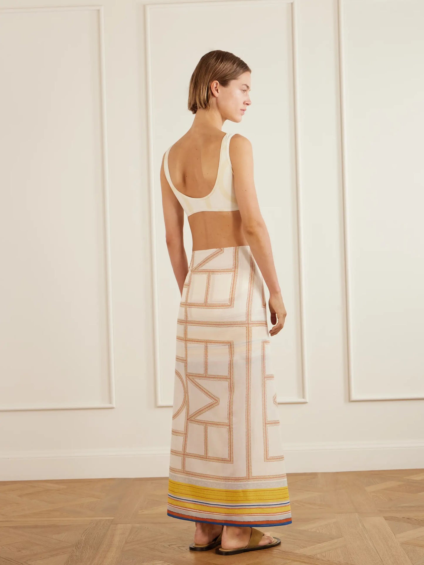 Printed Cotton And Lyocell-blend Scarf