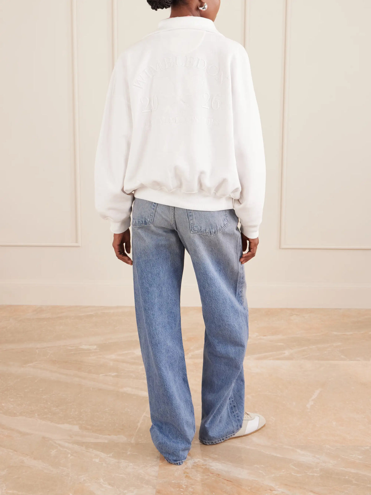 + Wimbledon Logo-embroidered Cotton-blend Sweatshirt