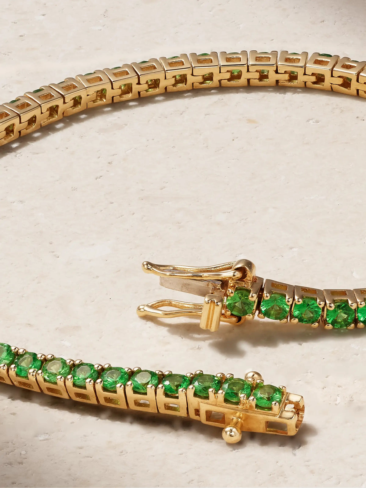 14-karat Gold Tsavorite Tennis Bracelet
