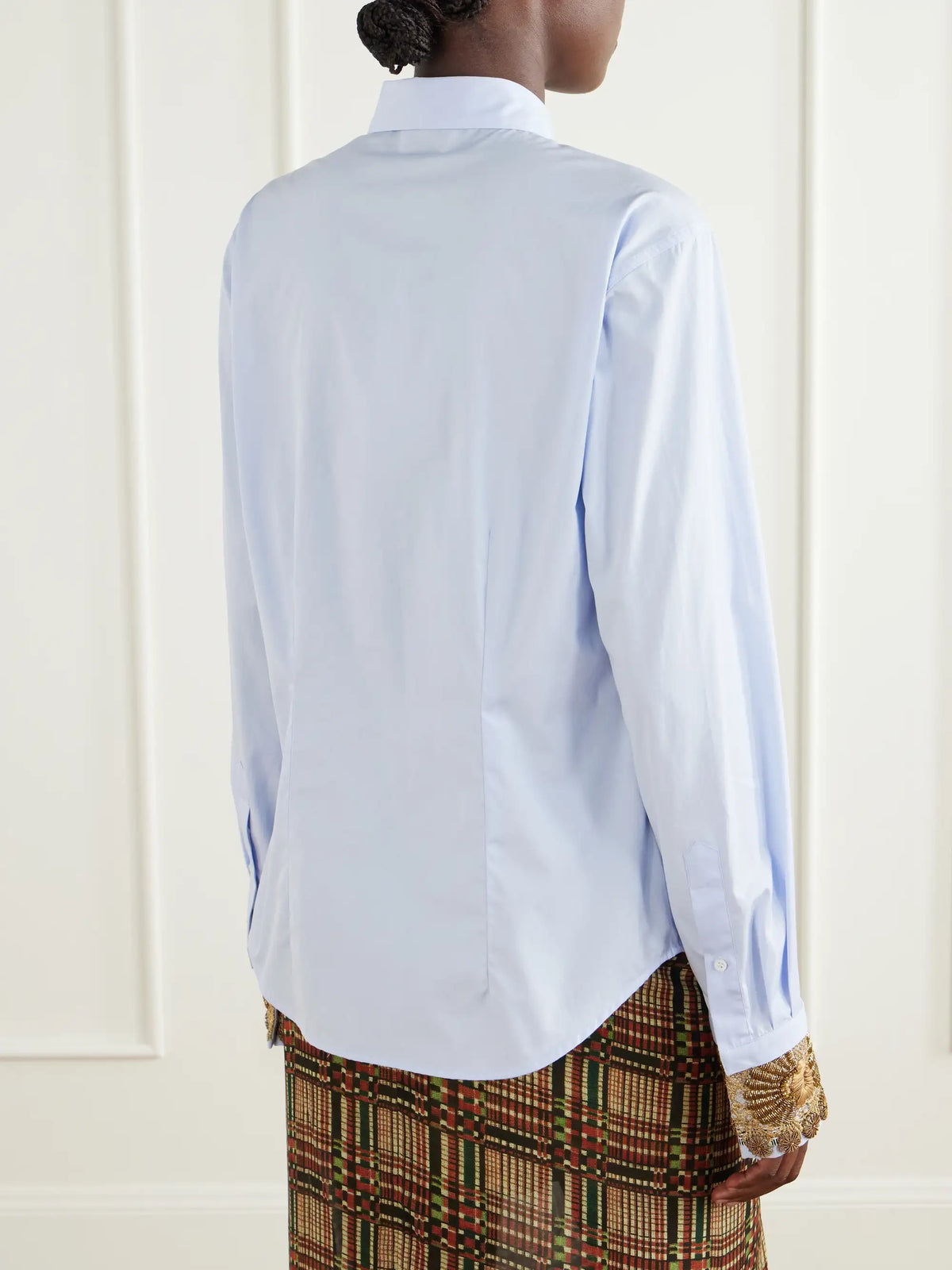 Dries Van Noten Embroidered Cotton-poplin Shirt