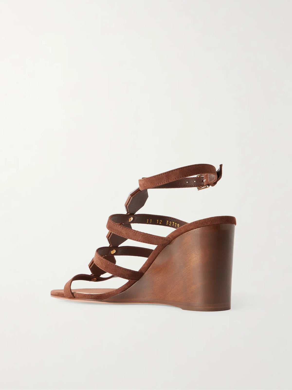 70 Embellished Suede Wedge Sandals