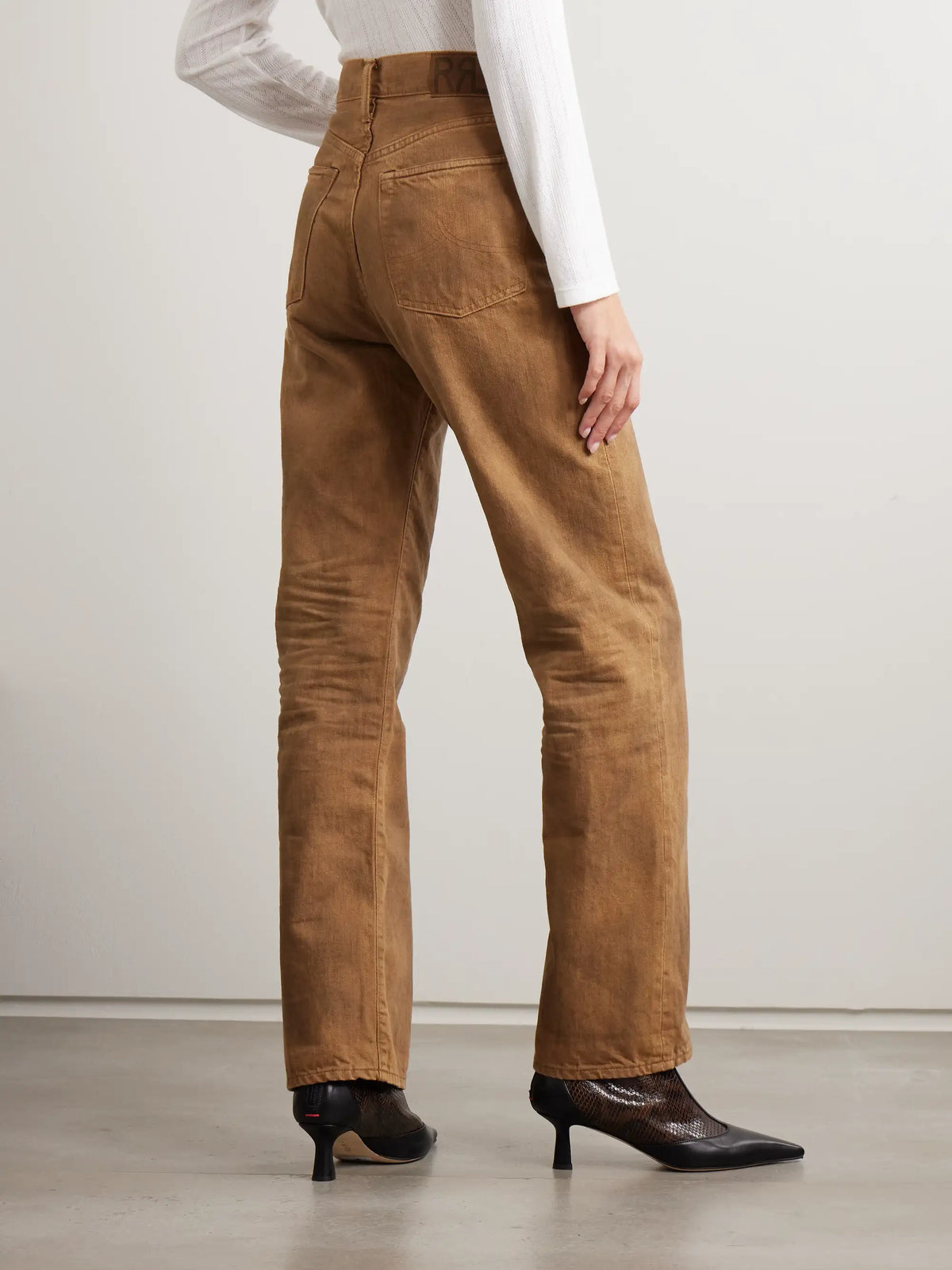 RRL High-rise Straight-leg Jeans