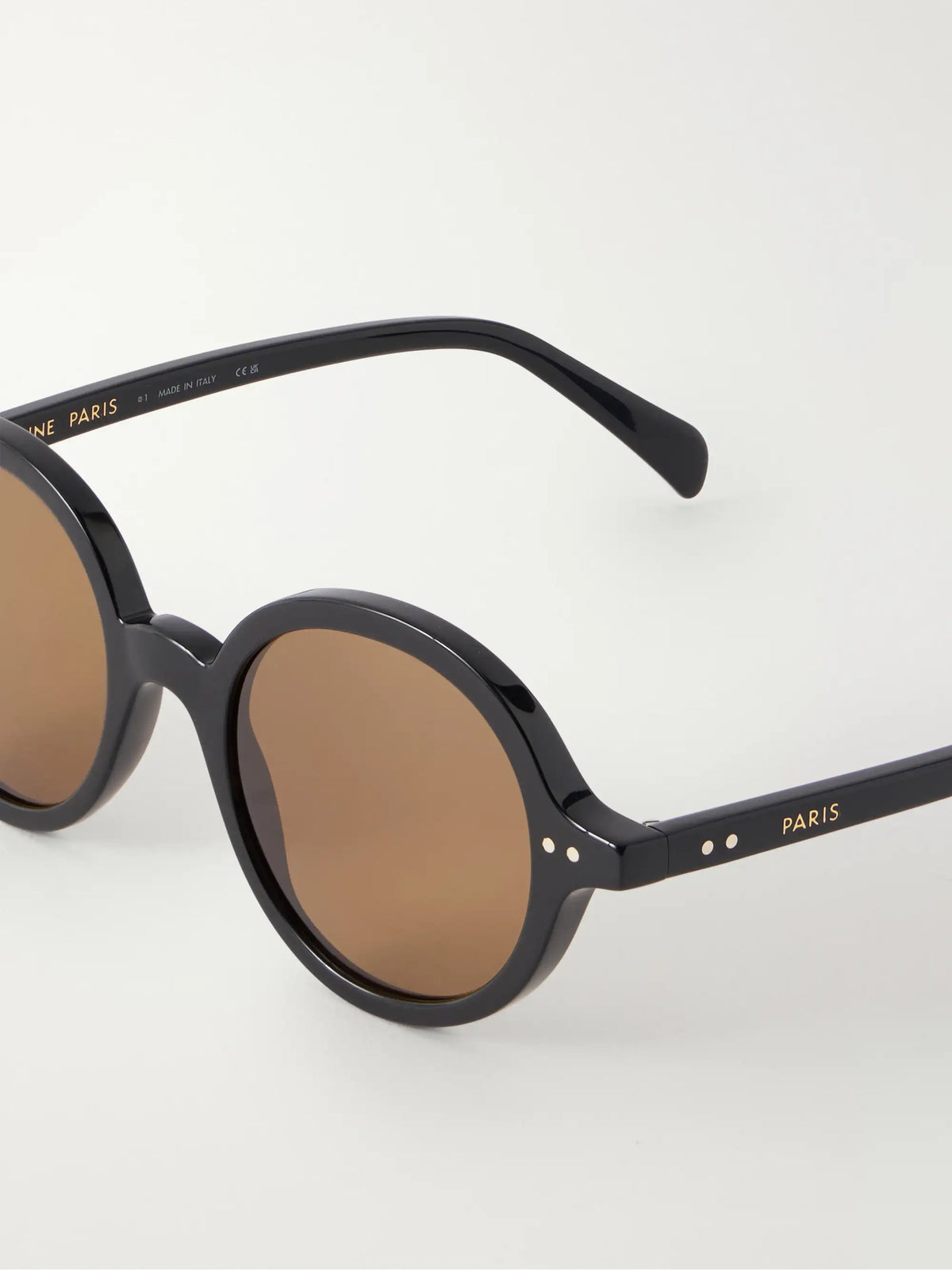 CELINE Eyewear Circle Round-frame Acetate Sunglasses