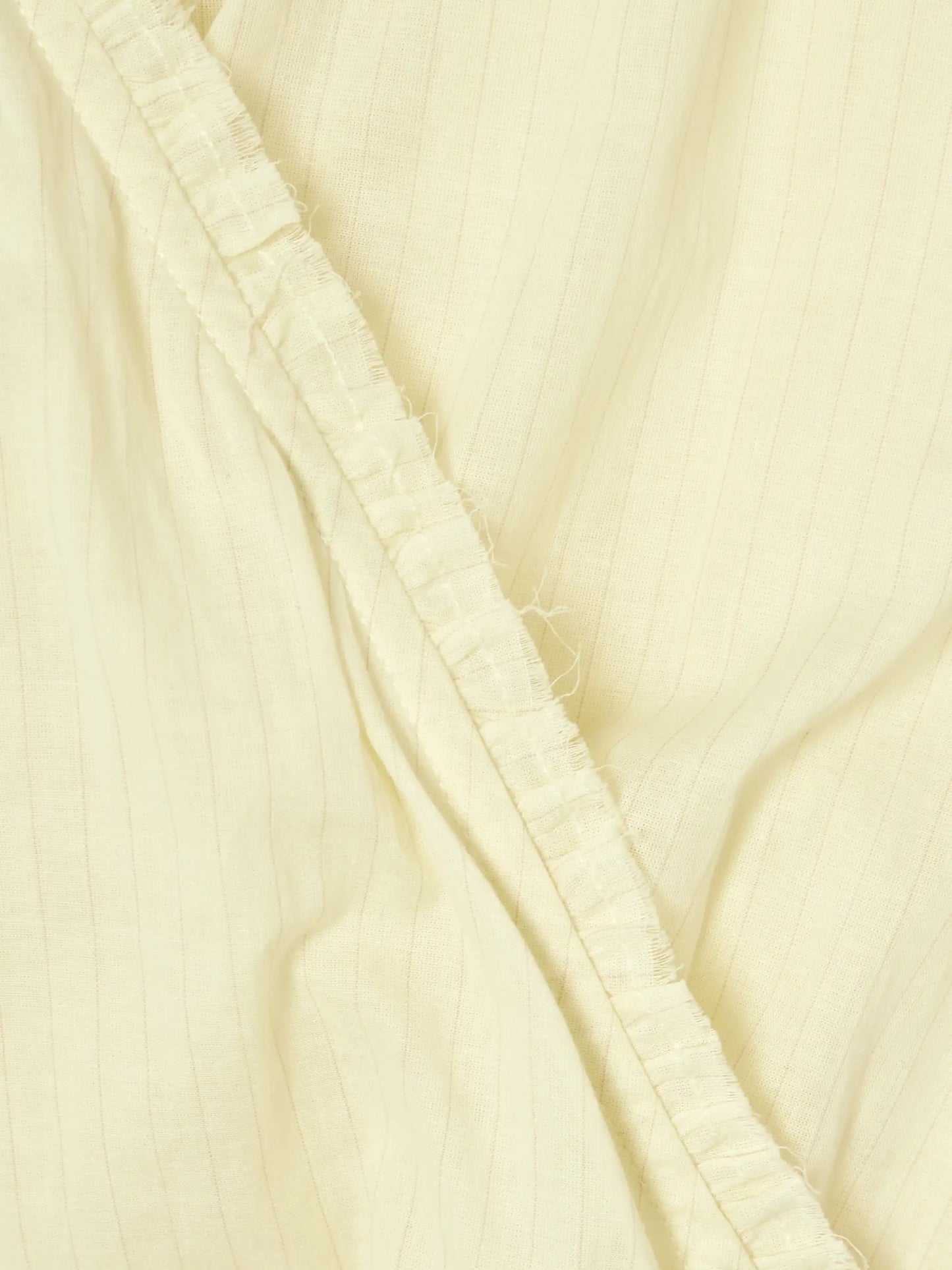 Crossed Wrap-effect Striped Organic Cotton Midi Dress