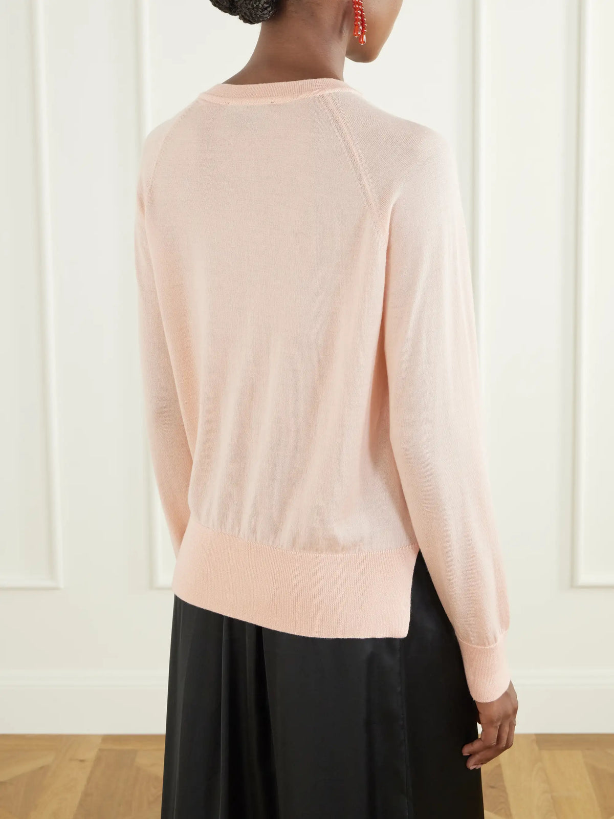 Simone Rocha Crystal-embellished Wool And Silk-blend Cardigan
