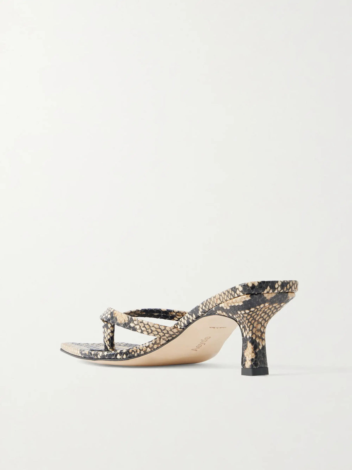 Wilma Snake-effect Leather Sandals