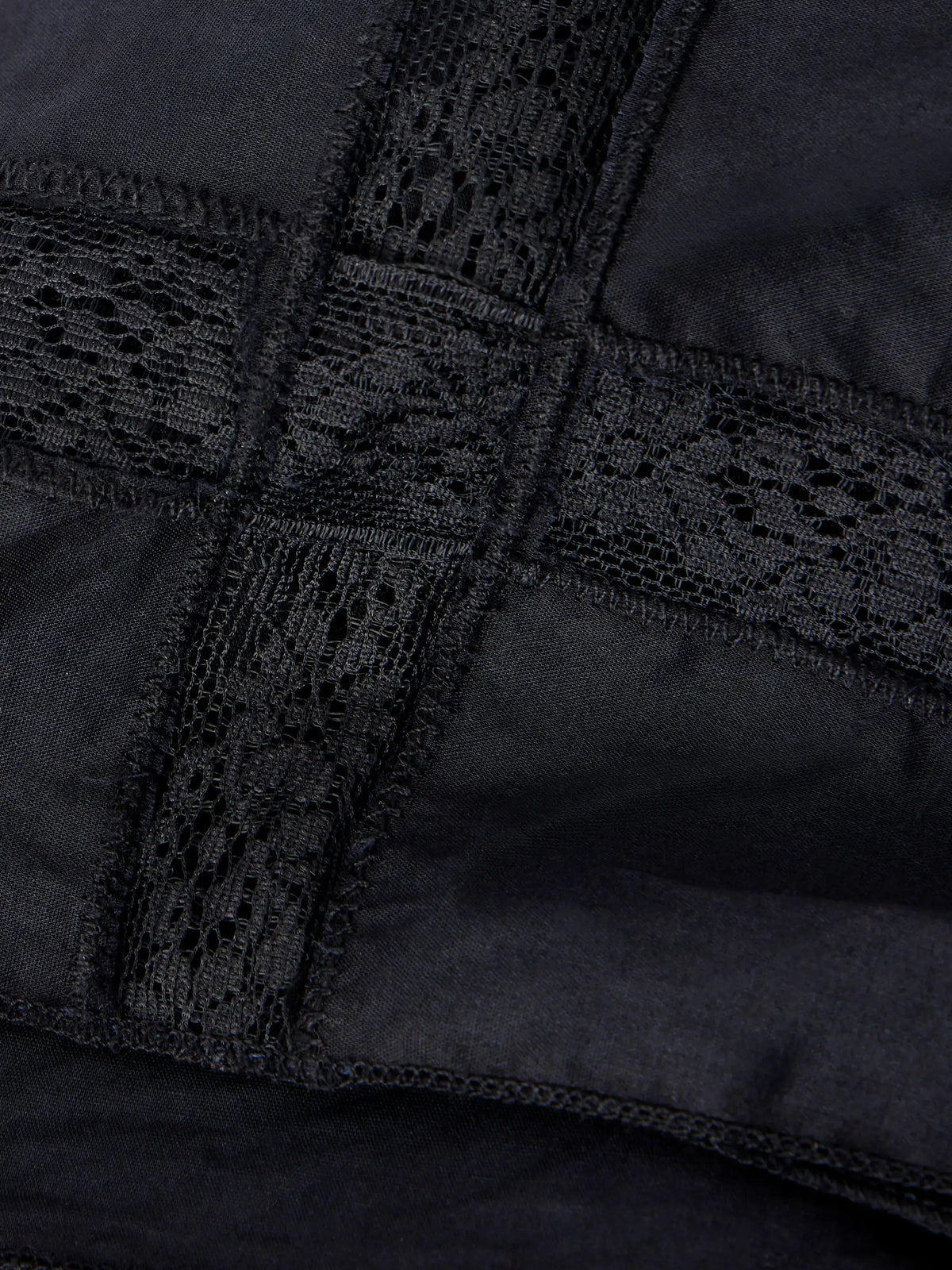 + Da Adolfo Sunny Lace-trimmed Cotton Headscarf
