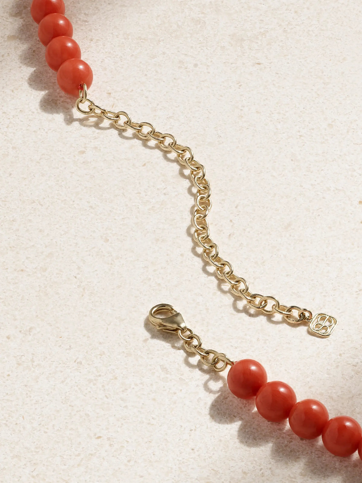 Multi Wheel 14-karat Gold, Coral And Diamond Necklace