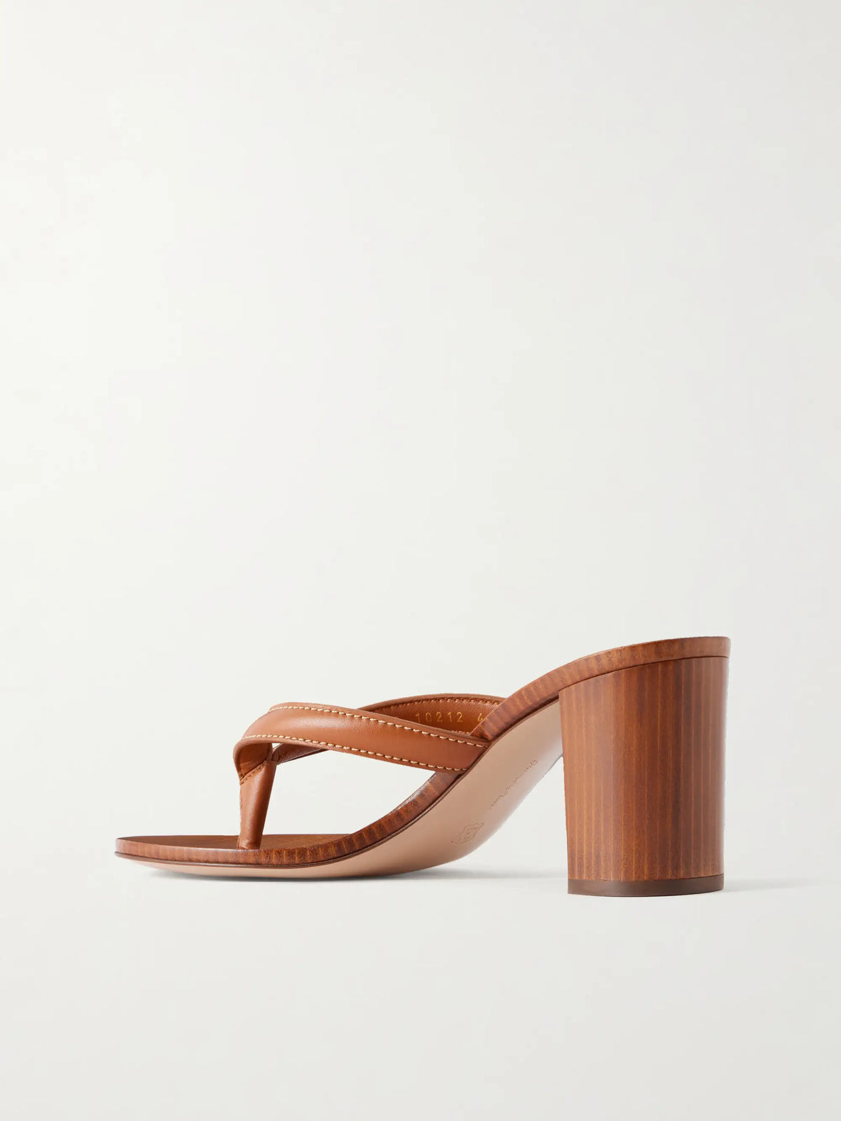 Leather 70 Heel Thong Sandals