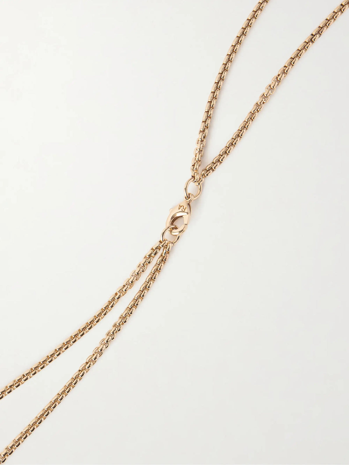 Textured Heart Gold-tone Necklace