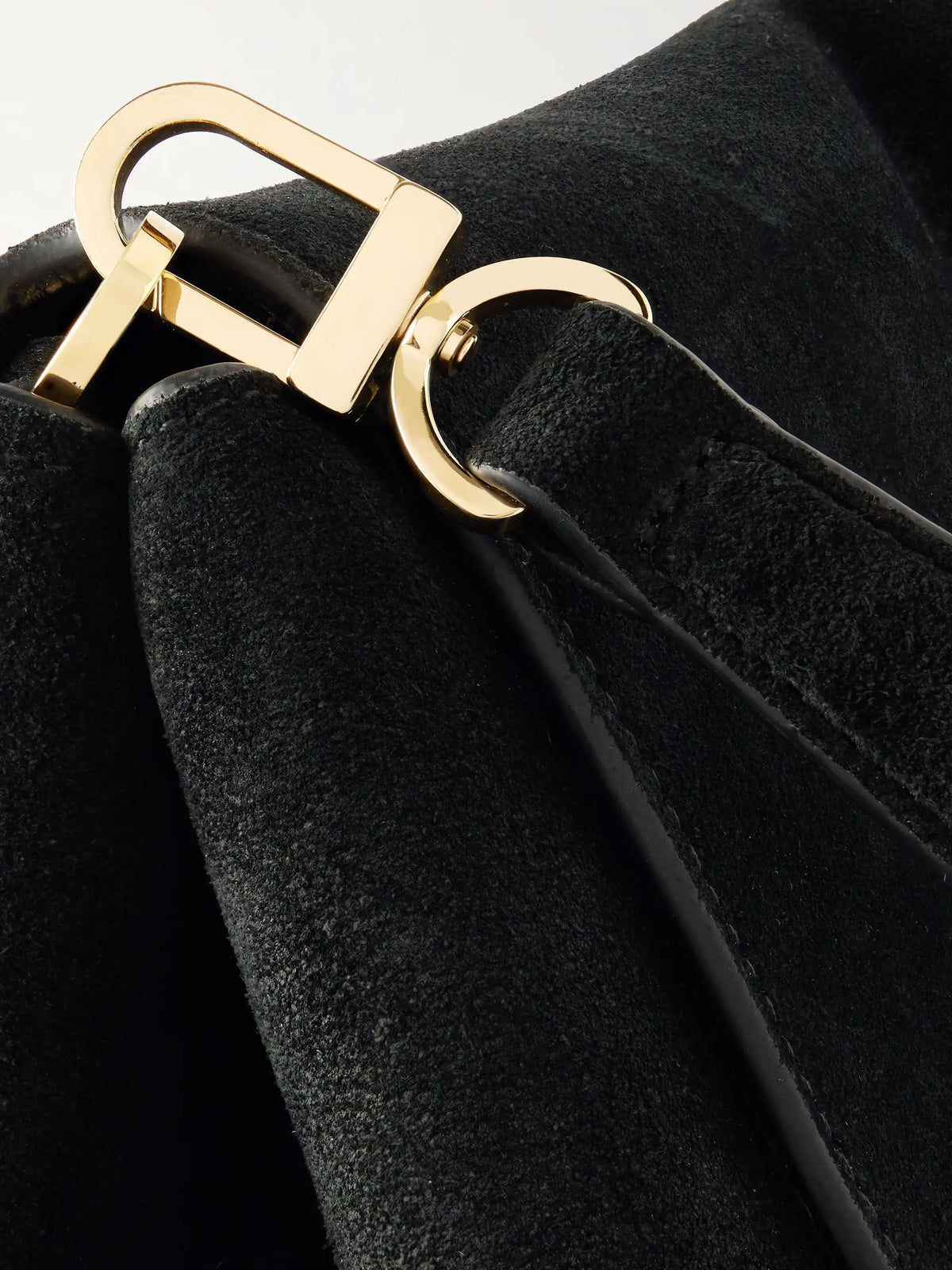 T-lock Suede Shoulder Bag