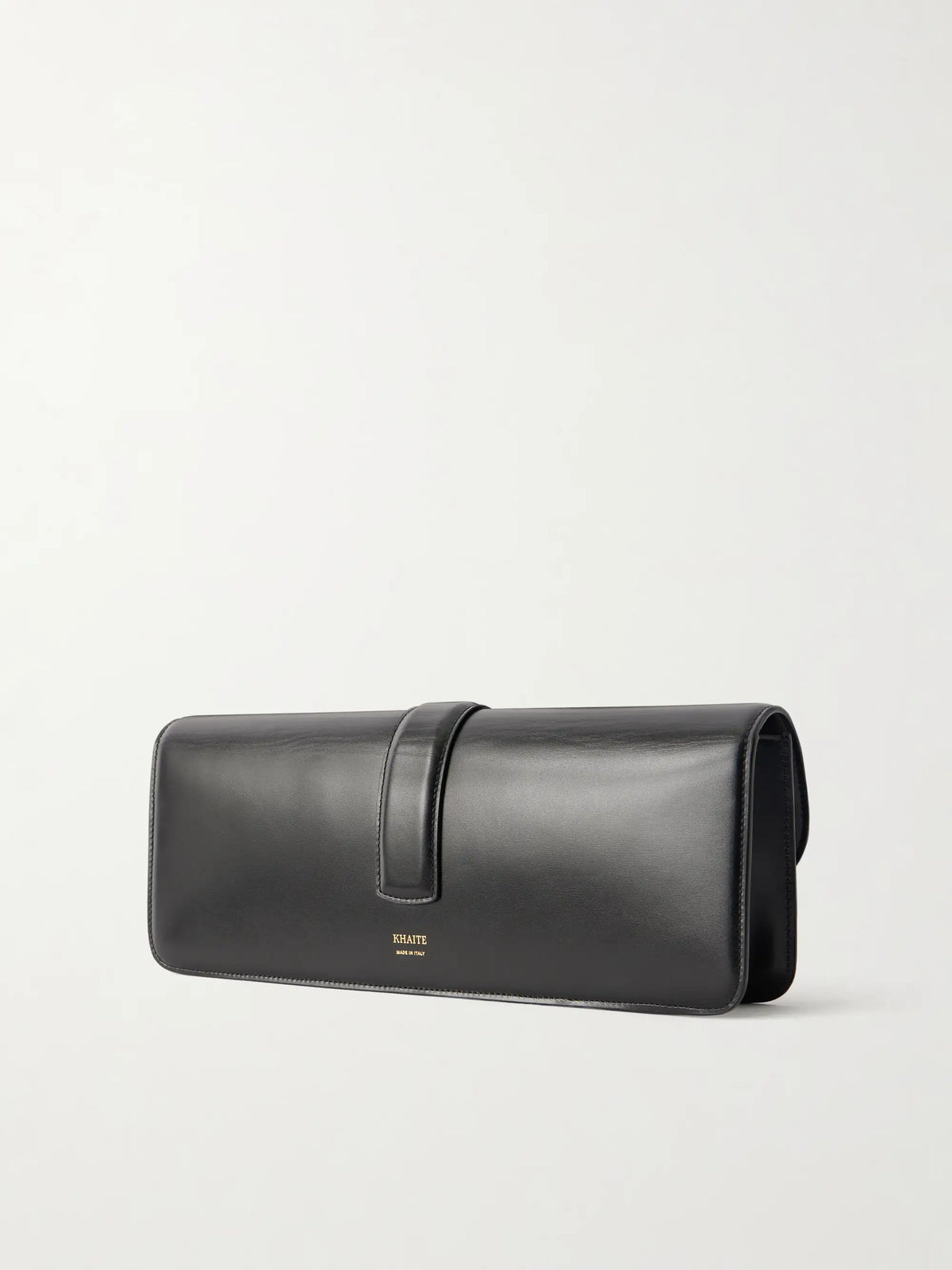 Black Leather Clutch Bag