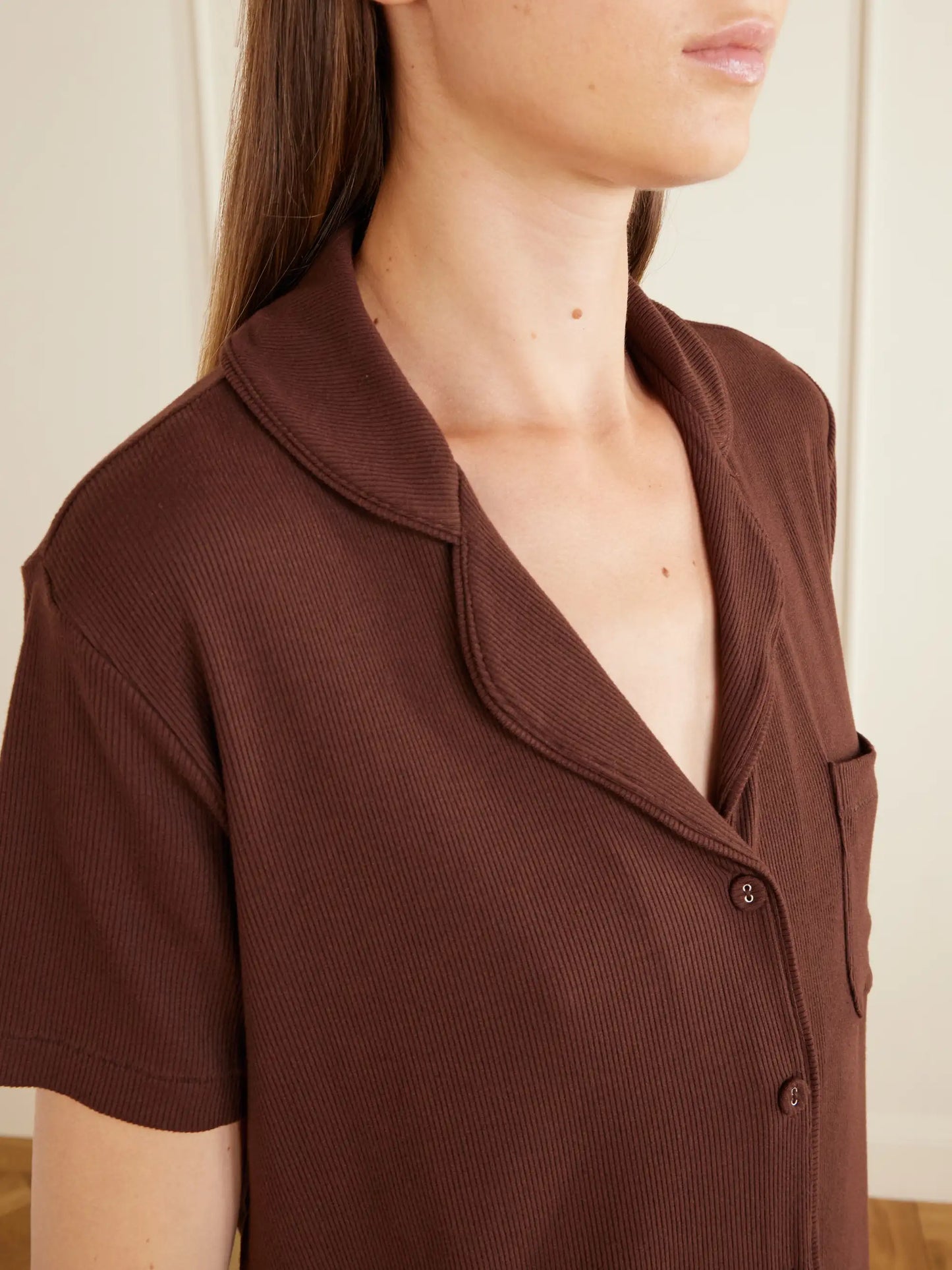 Soft Lounge Ribbed Modal-blend Pajama Set