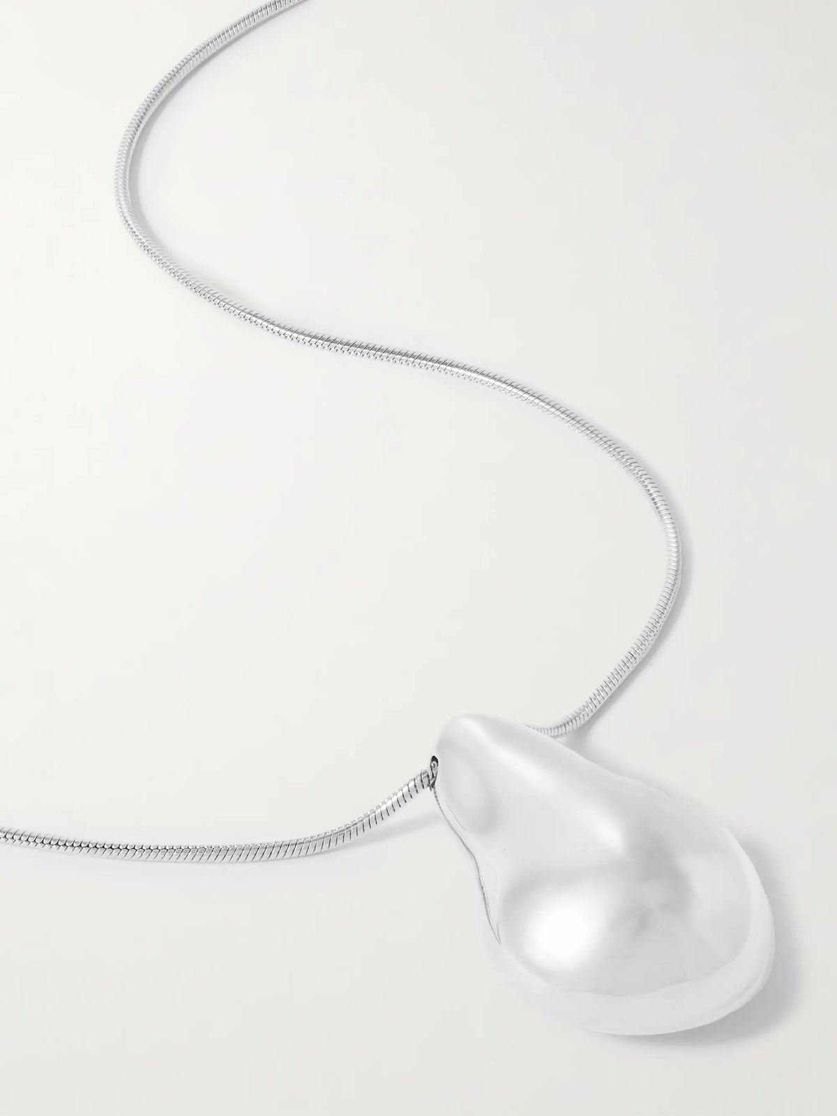 The Betty Convertible Silver And Leather Necklace