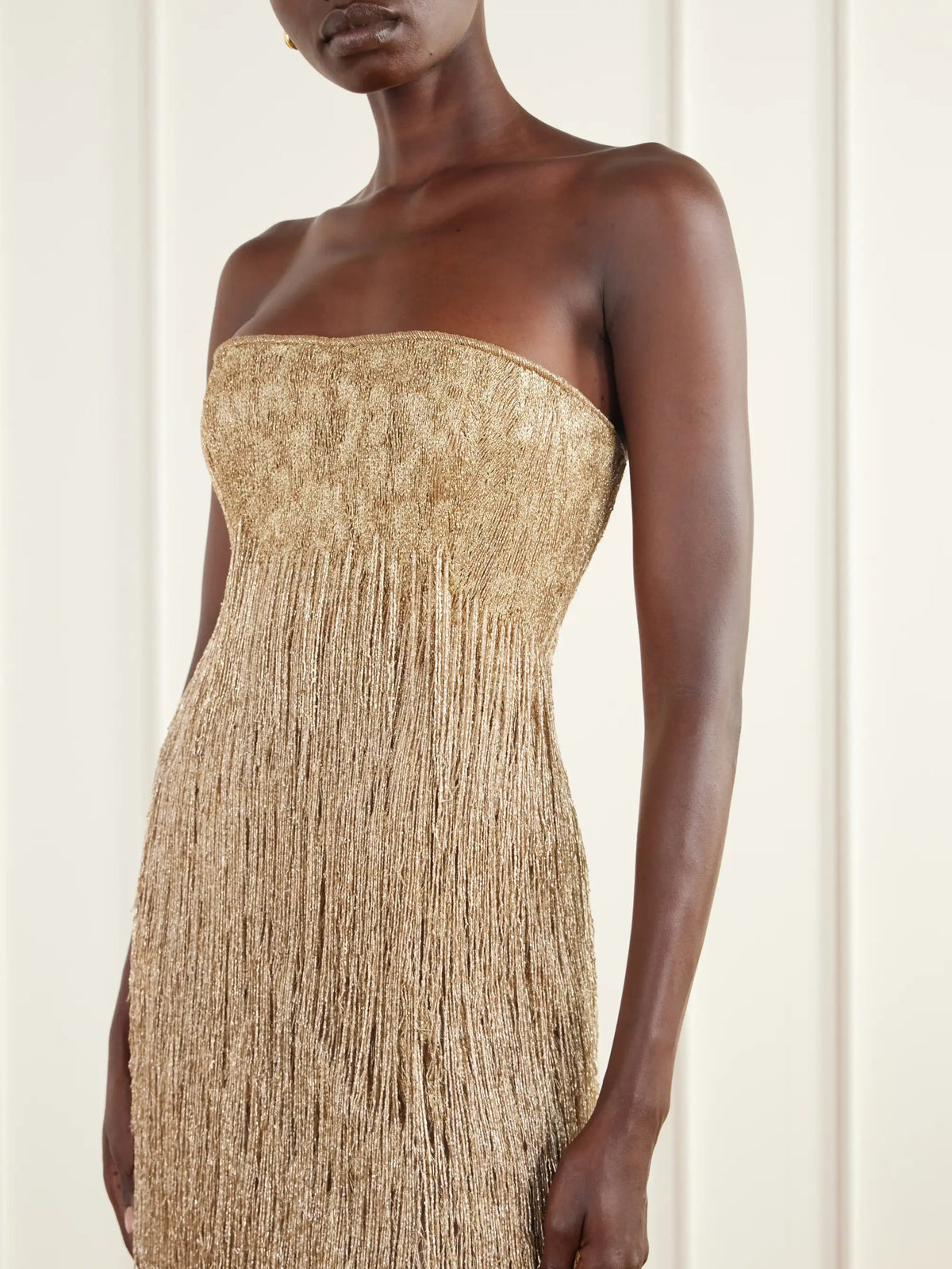 Marmar Halim Strapless Bead-embellished Corset Gown