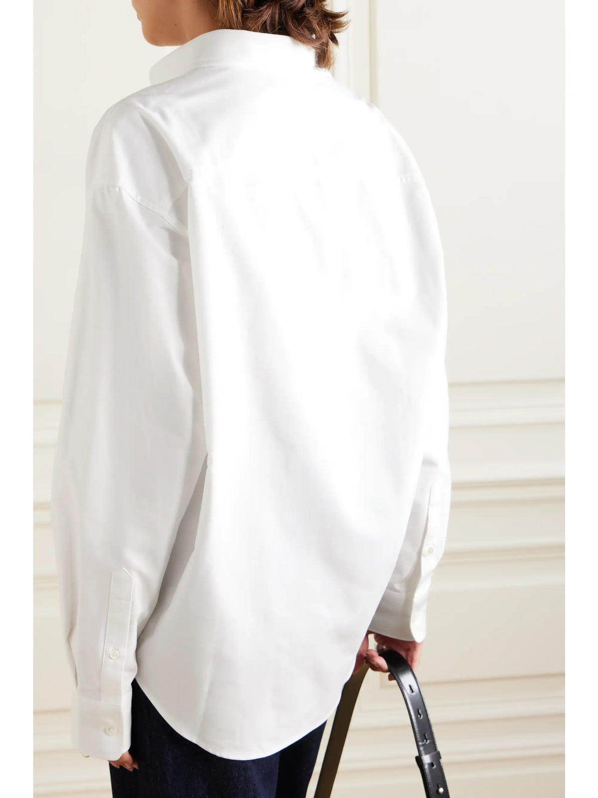 AMI PARIS Adc Embroidered Cotton Oxford Shirt