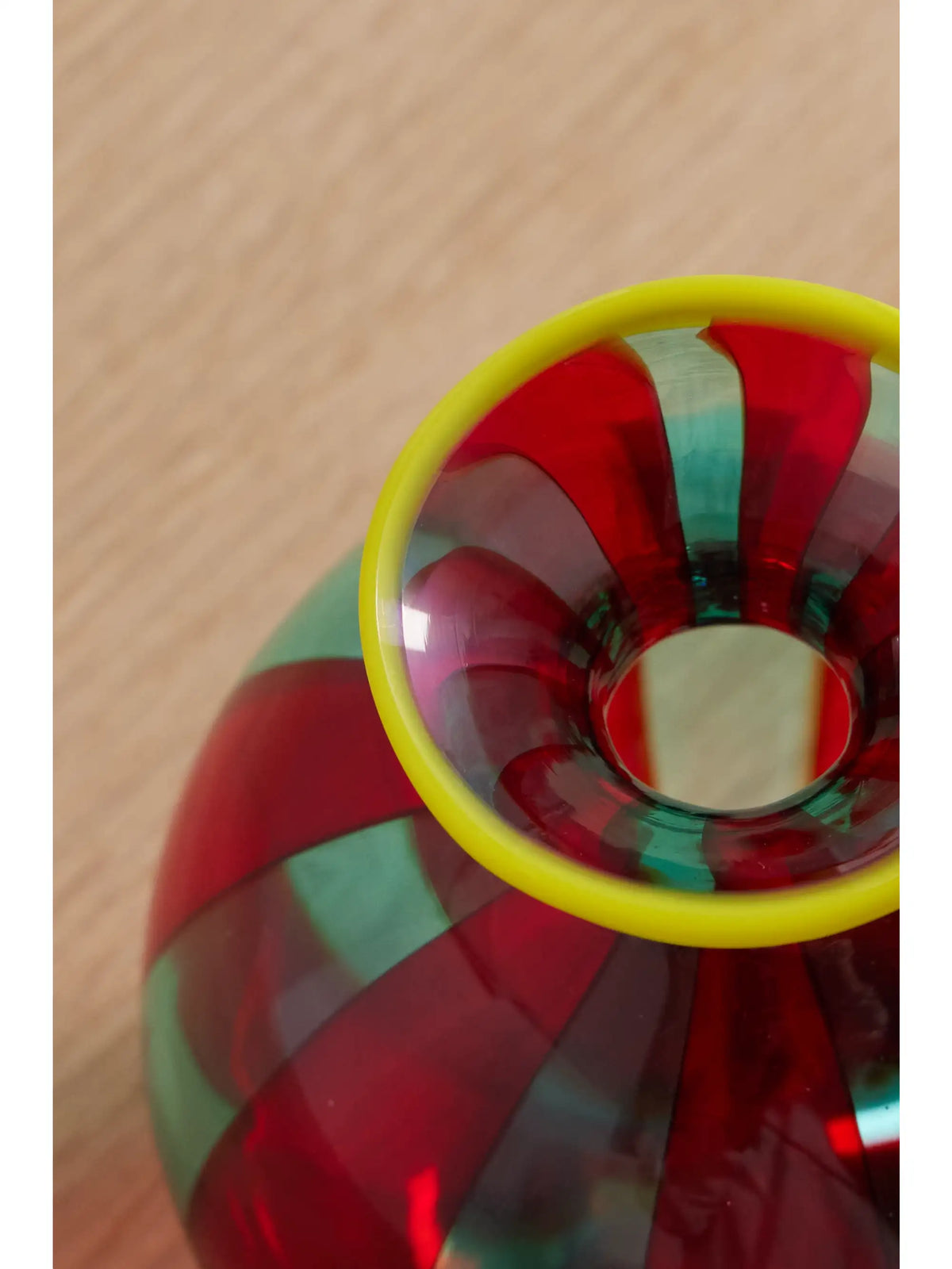 Mini Ciccio Striped Murano Glass Vase