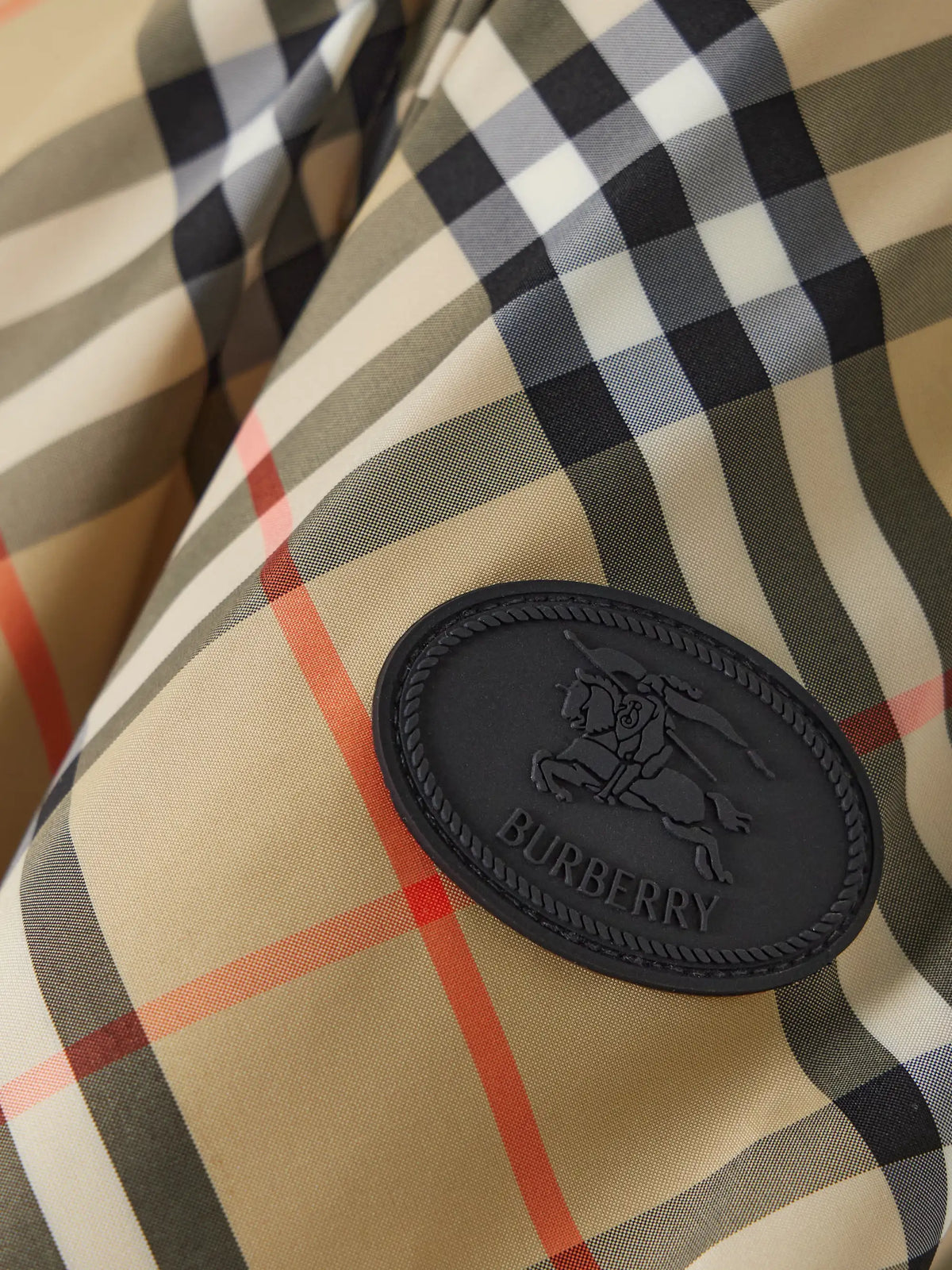 Checked Hooded Shell Jacket