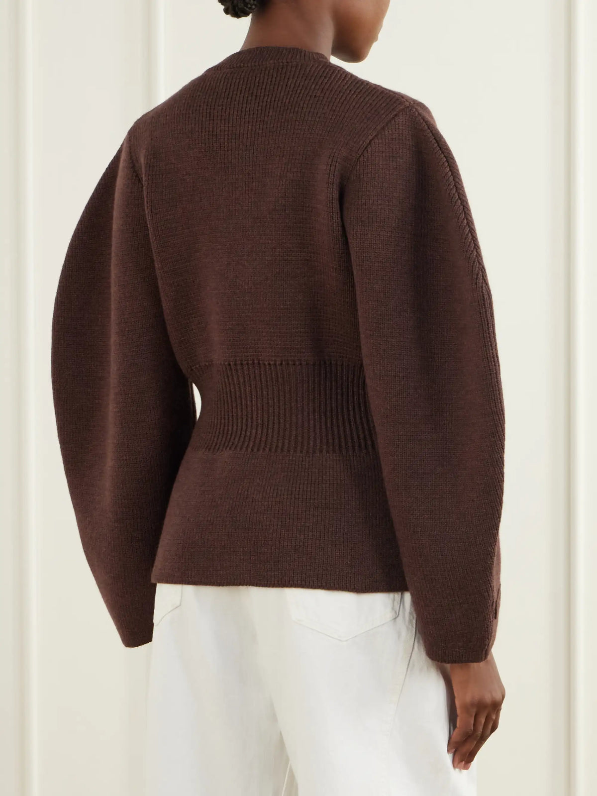 DESTREE Embroidered Wool Cardigan