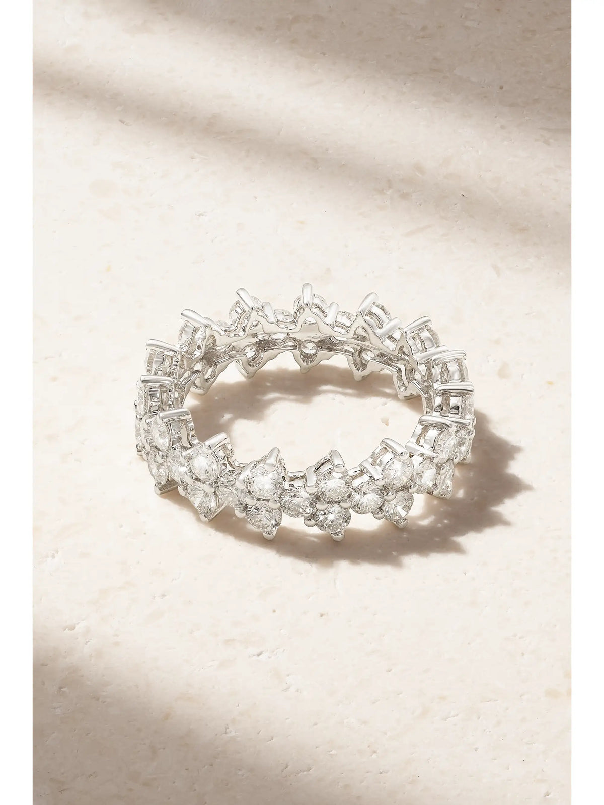 Triangle Eternity 18-karat White Gold Diamond Ring